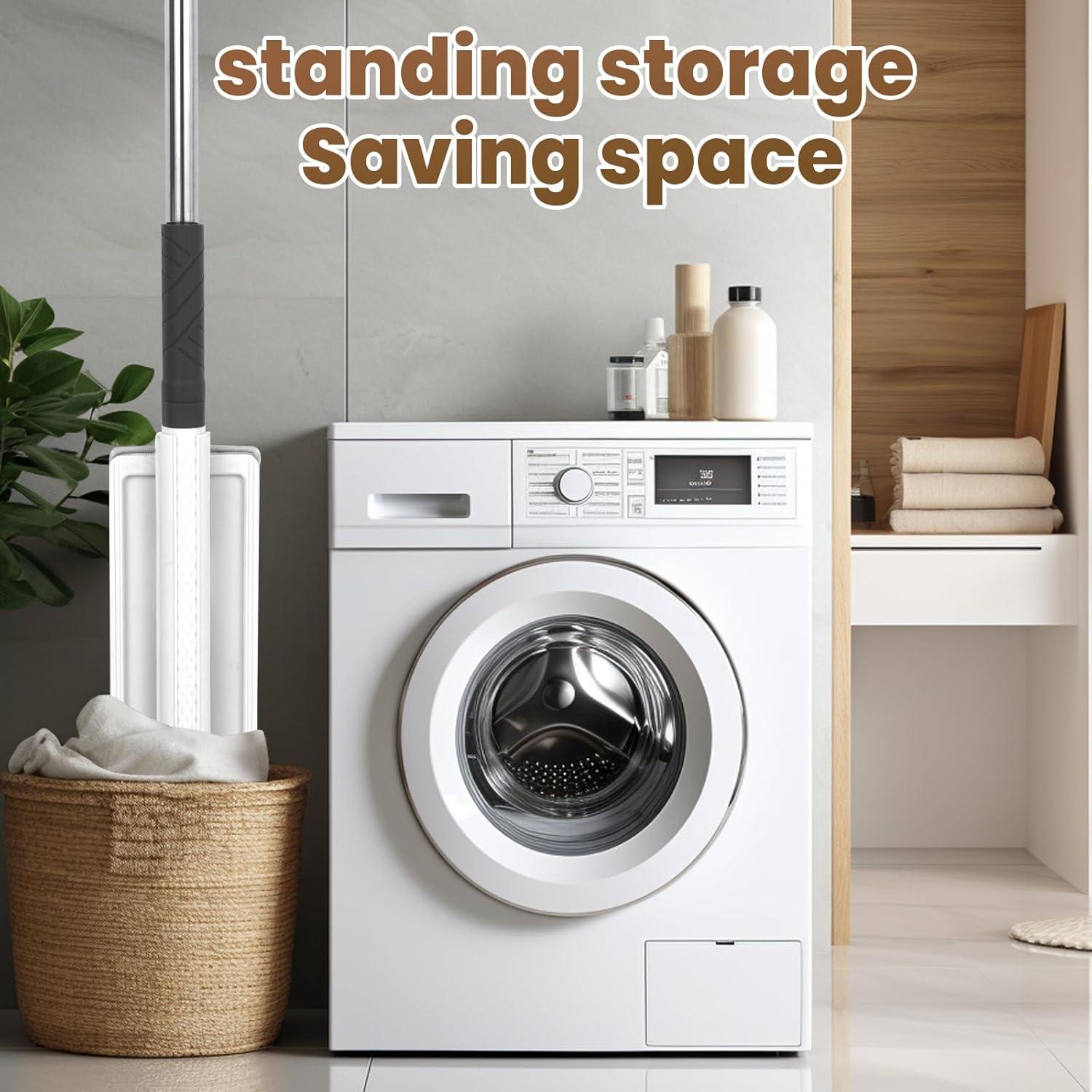 Mopa plana autolimpiable WUSUDUR 45.72 cm con 3 almohadillas