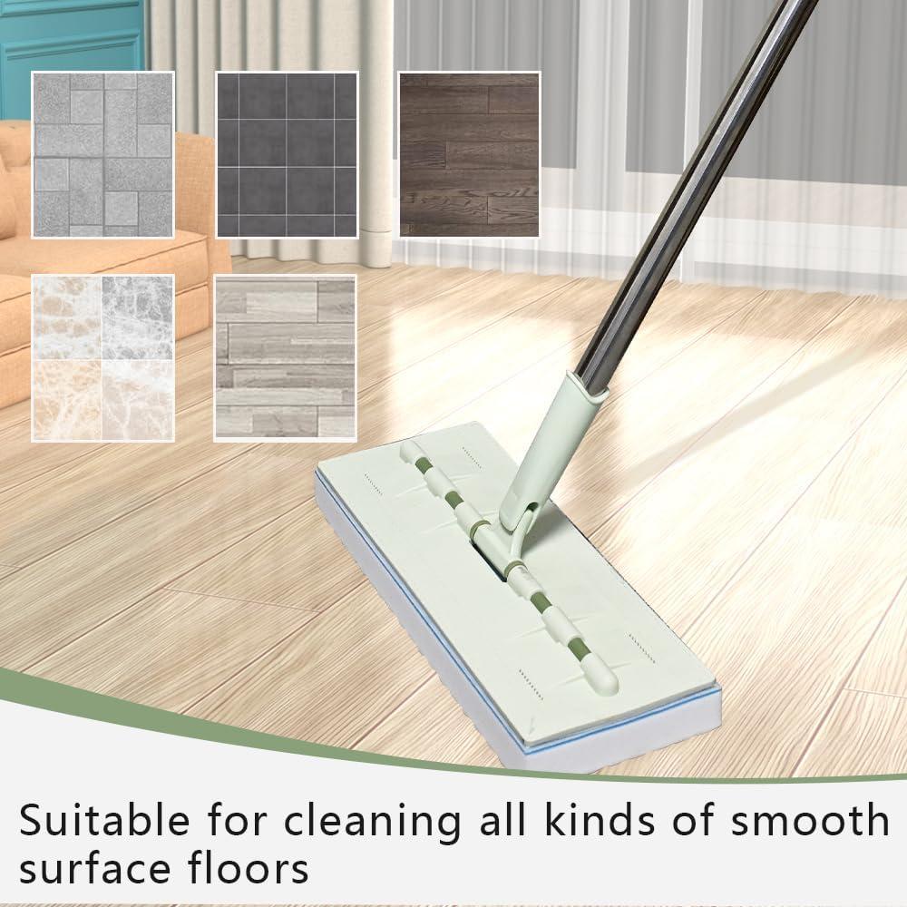 Mopa Ajustable BAISENJIE 60" con Cabezal de 33 cm y Pads