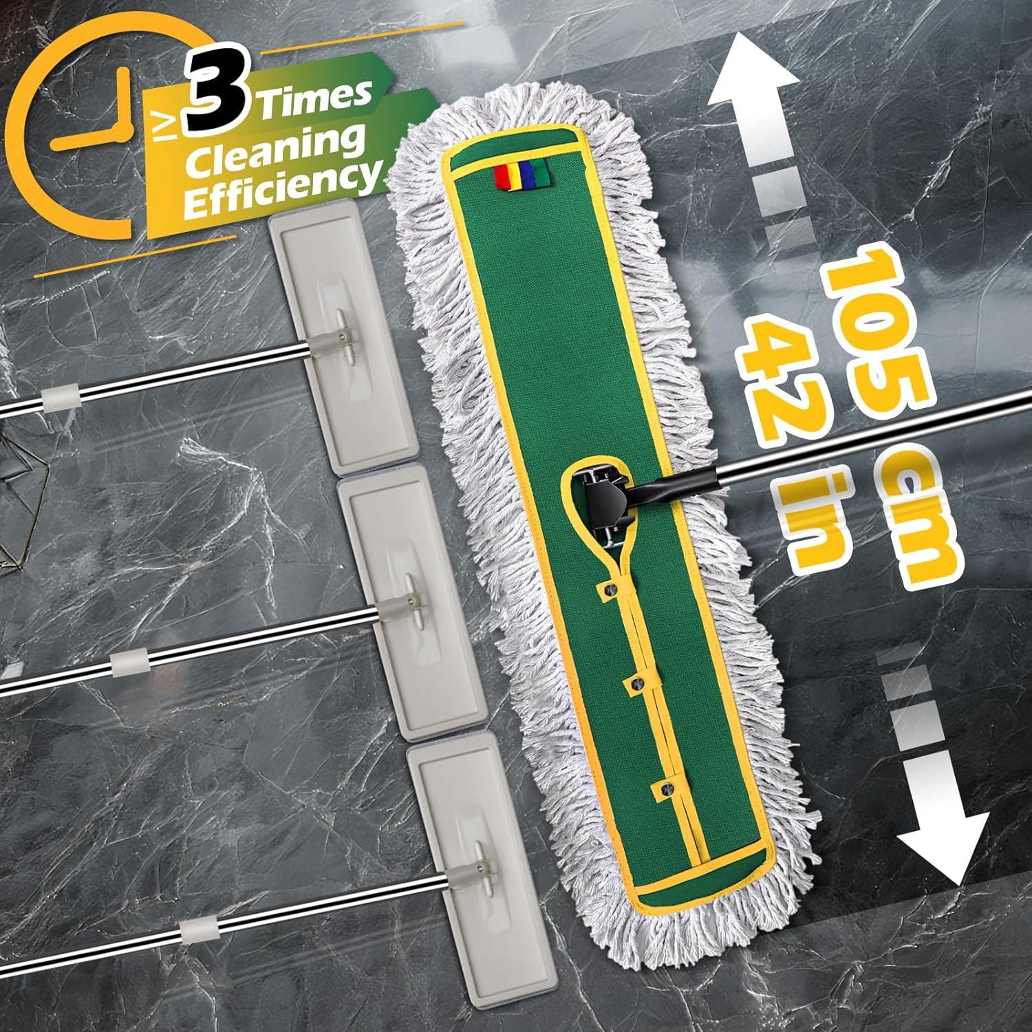 Mopa de Polvo MASTERTOP 106.68 cm con Mango Largo y Almohadillas