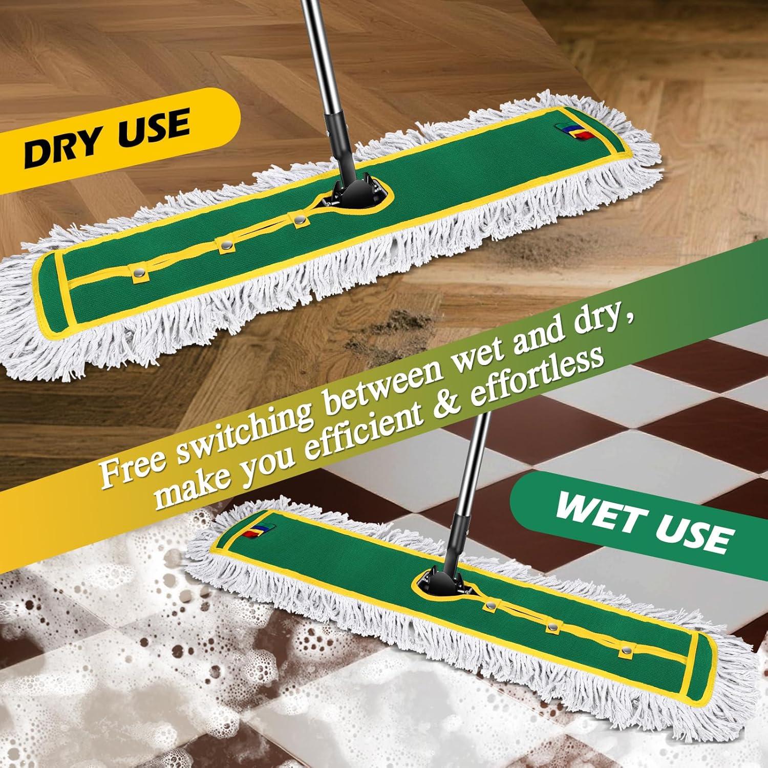 Mopa de Polvo MASTERTOP 106.68 cm con Mango Largo y Almohadillas