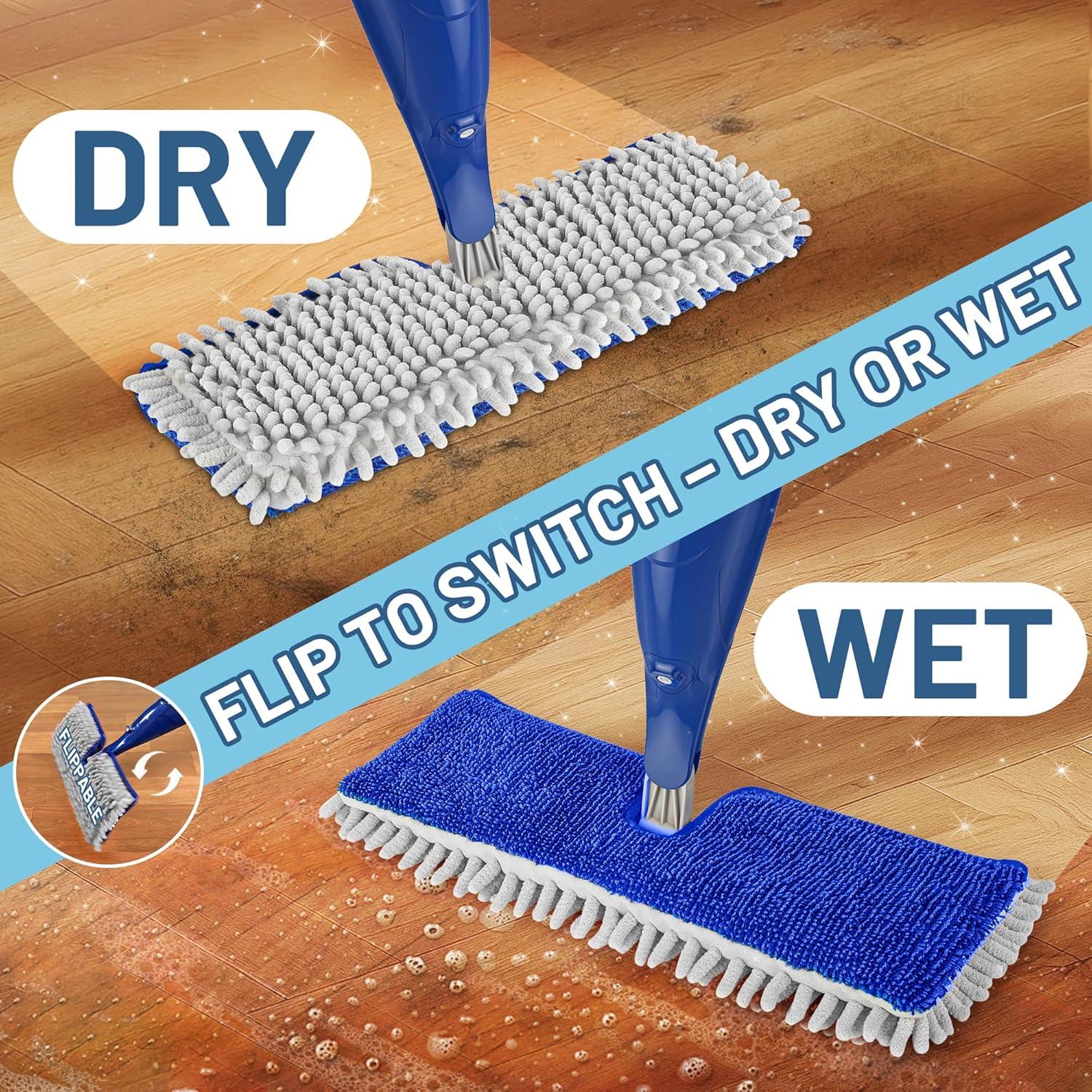 Mop Spray Papclean Doble Cara 119.9 cm para Pisos Madera y Cerámica