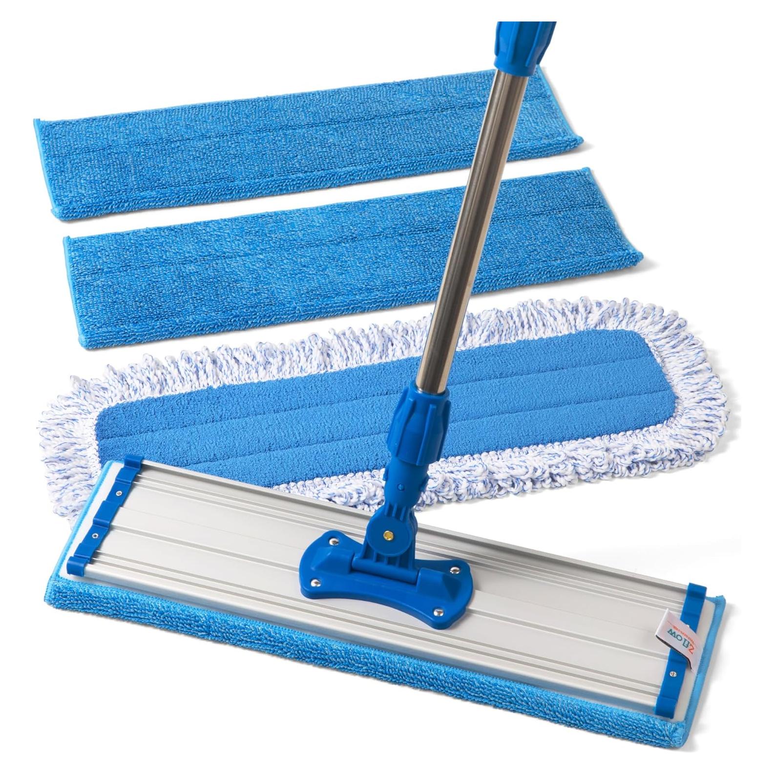 Mopa de Microfibra Zflow Profesional 45.72 cm - Mango Acero Inoxidable