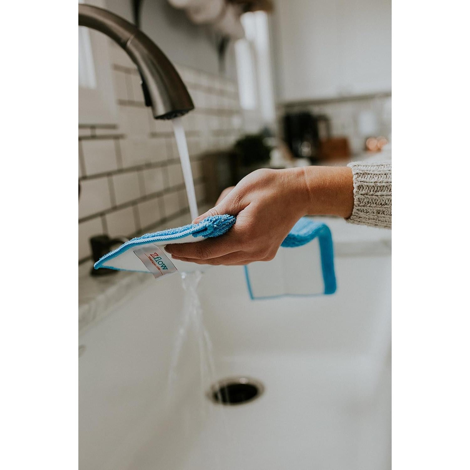 Mopa de Microfibra Zflow Profesional 45.72 cm - Mango Acero Inoxidable