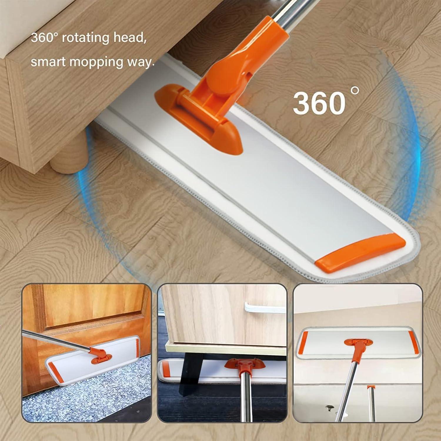 Mop de Microfibra Conliwell 43.9cm con Mango Ajustable 130.8cm