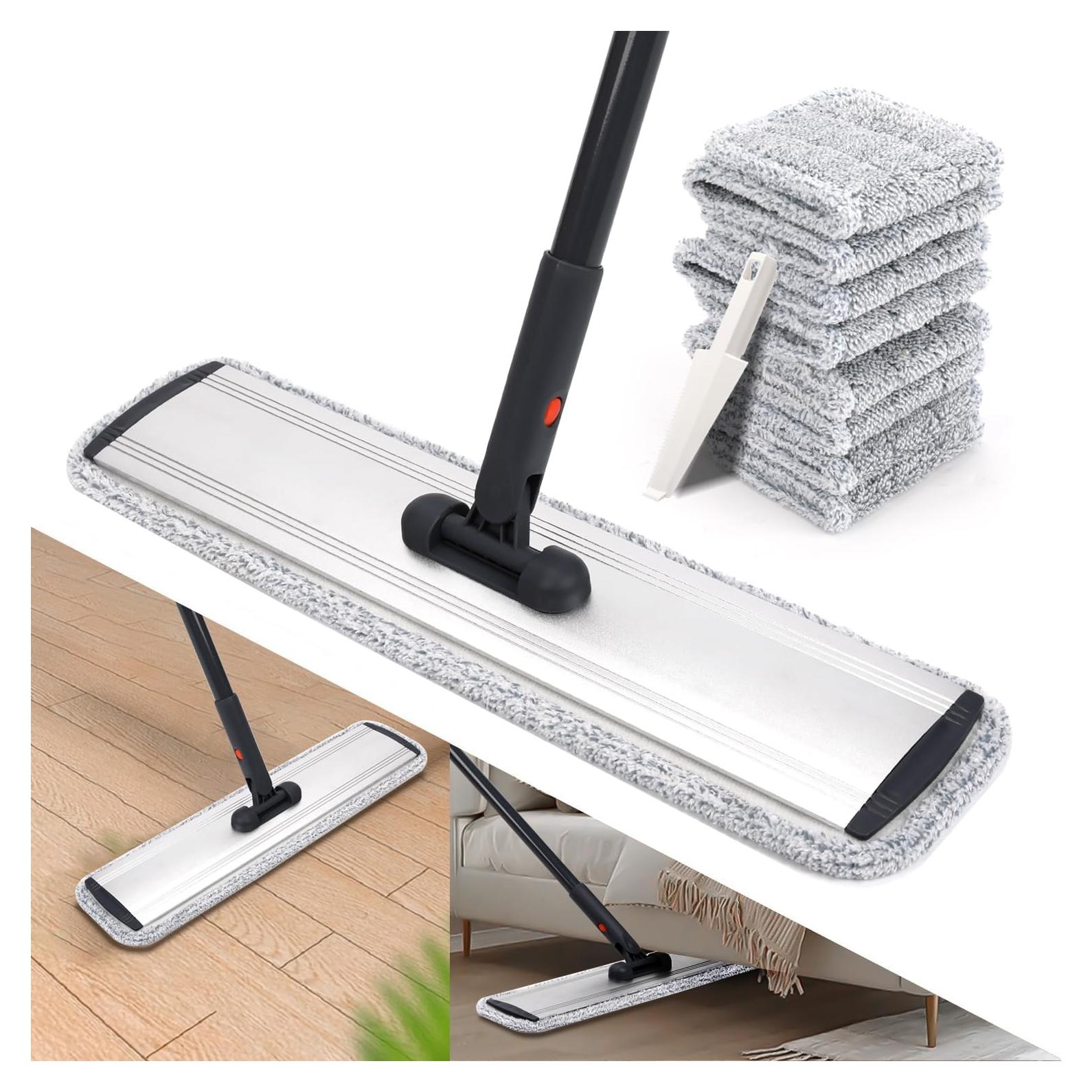 Mop de Microfibra Profesional 18" YOUSHANGJIA con Mango Ajustable