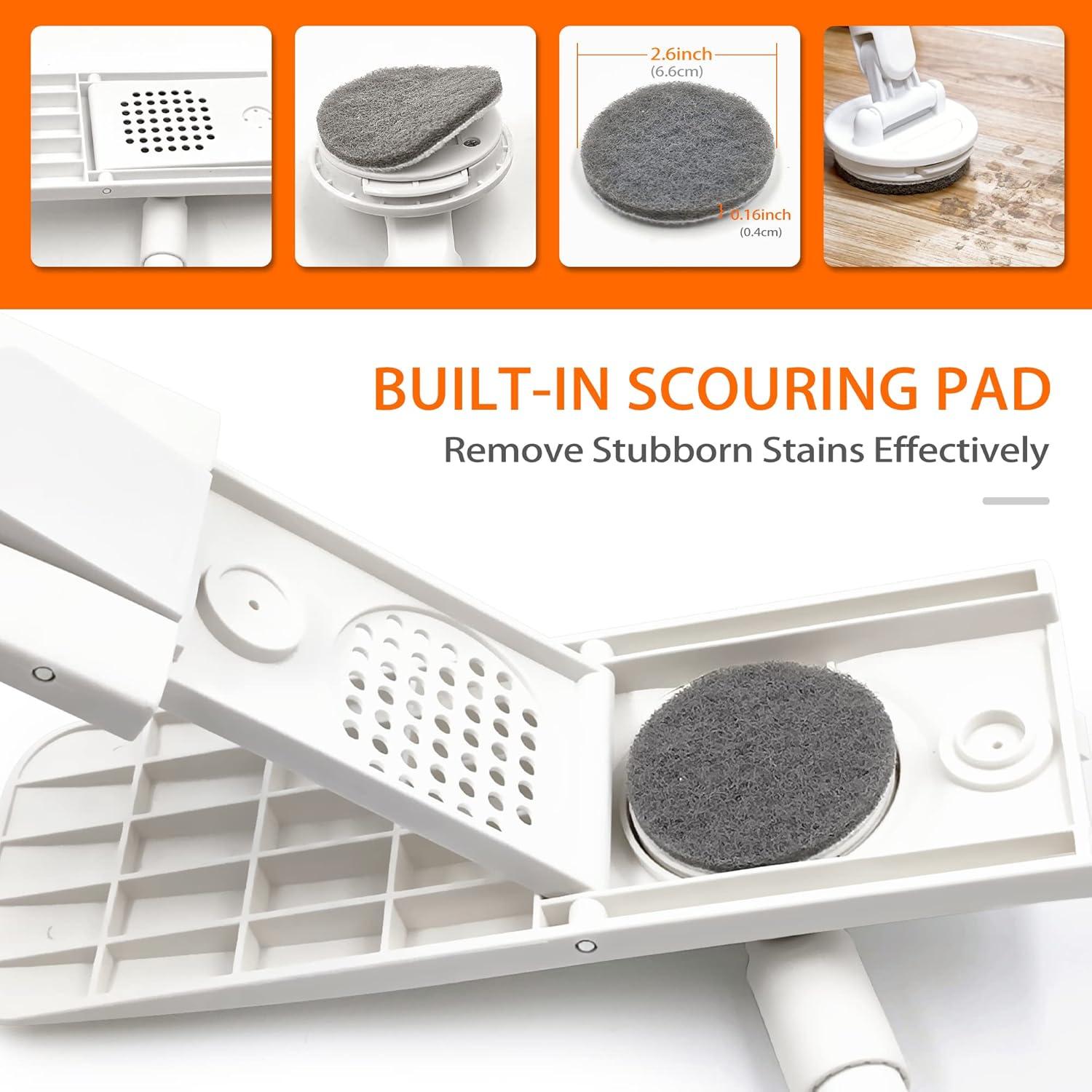 Mopa de Polvo JEHONN con Paño de Microfibra Lavable 90-127 cm