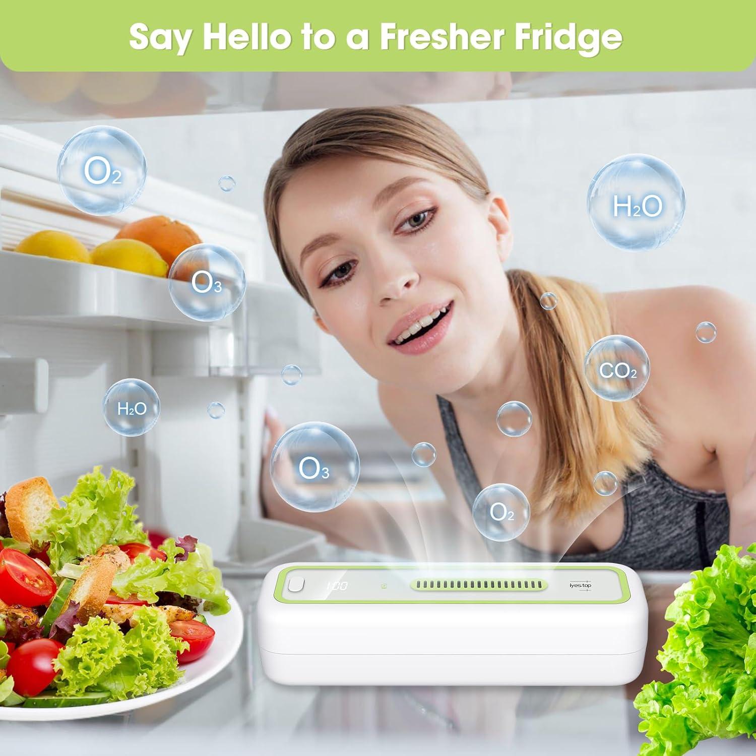 Desodorante de Refrigerador USB YQ1-M10 con Pantalla LED - Eliminador de Olores Recargable
