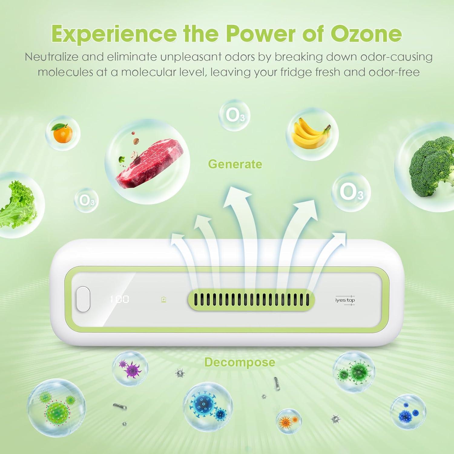 Desodorante de Refrigerador USB YQ1-M10 con Pantalla LED - Eliminador de Olores Recargable