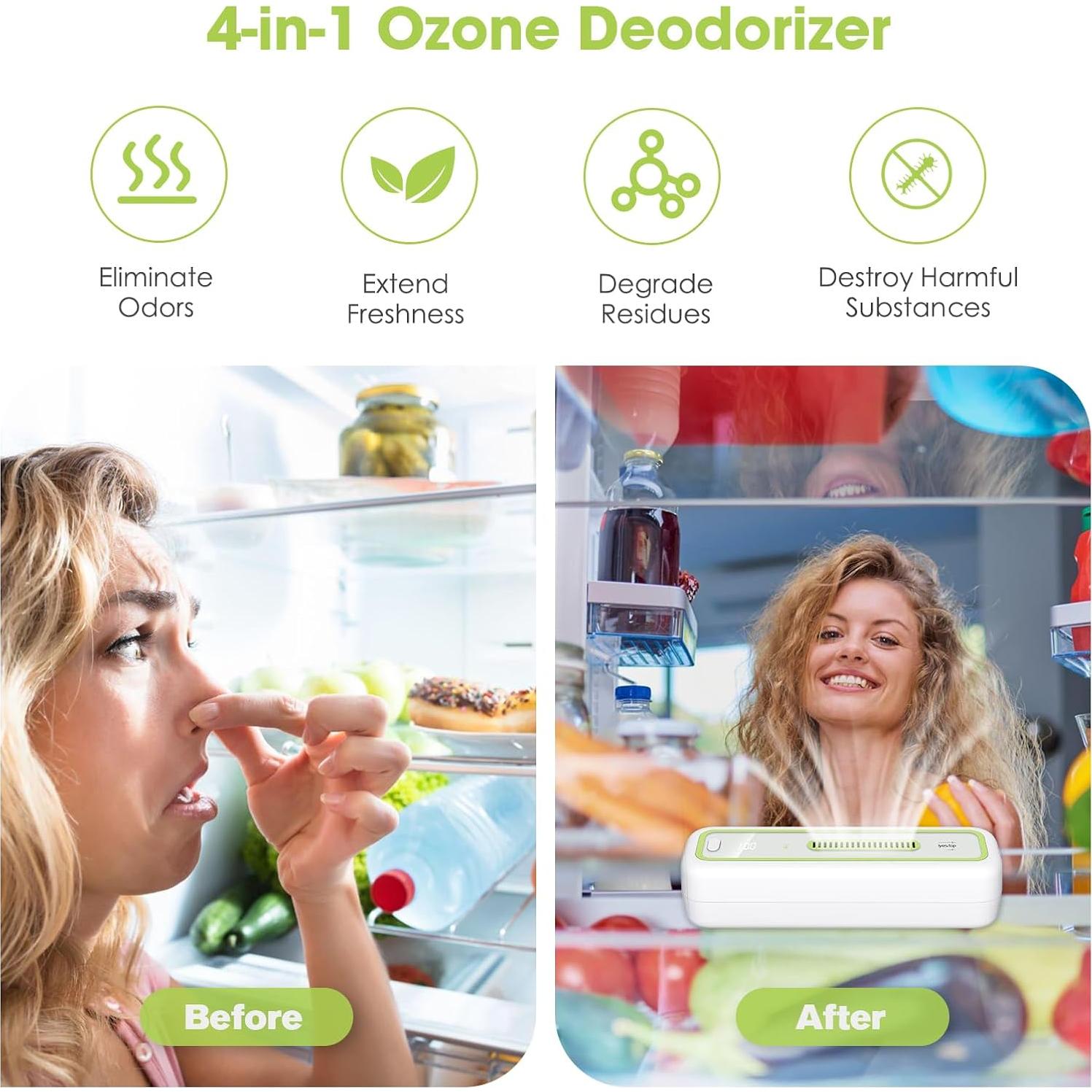 Desodorante de Refrigerador USB YQ1-M10 con Pantalla LED - Eliminador de Olores Recargable