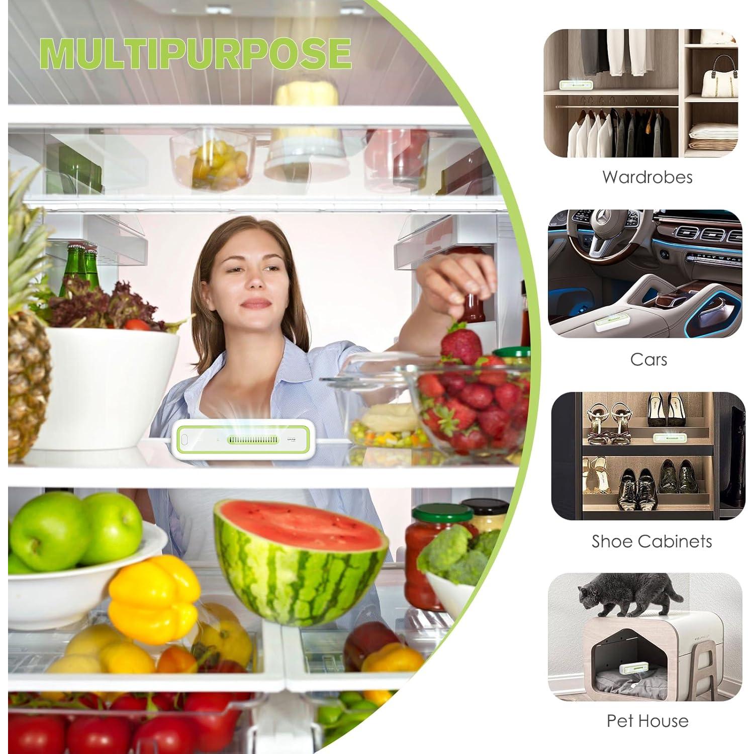 Desodorante de Refrigerador USB YQ1-M10 con Pantalla LED - Eliminador de Olores Recargable