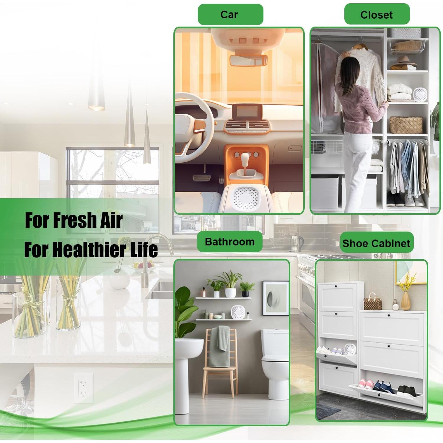 Paquete de 6 Eliminadores de Olores EVA&EVE para Refrigerador