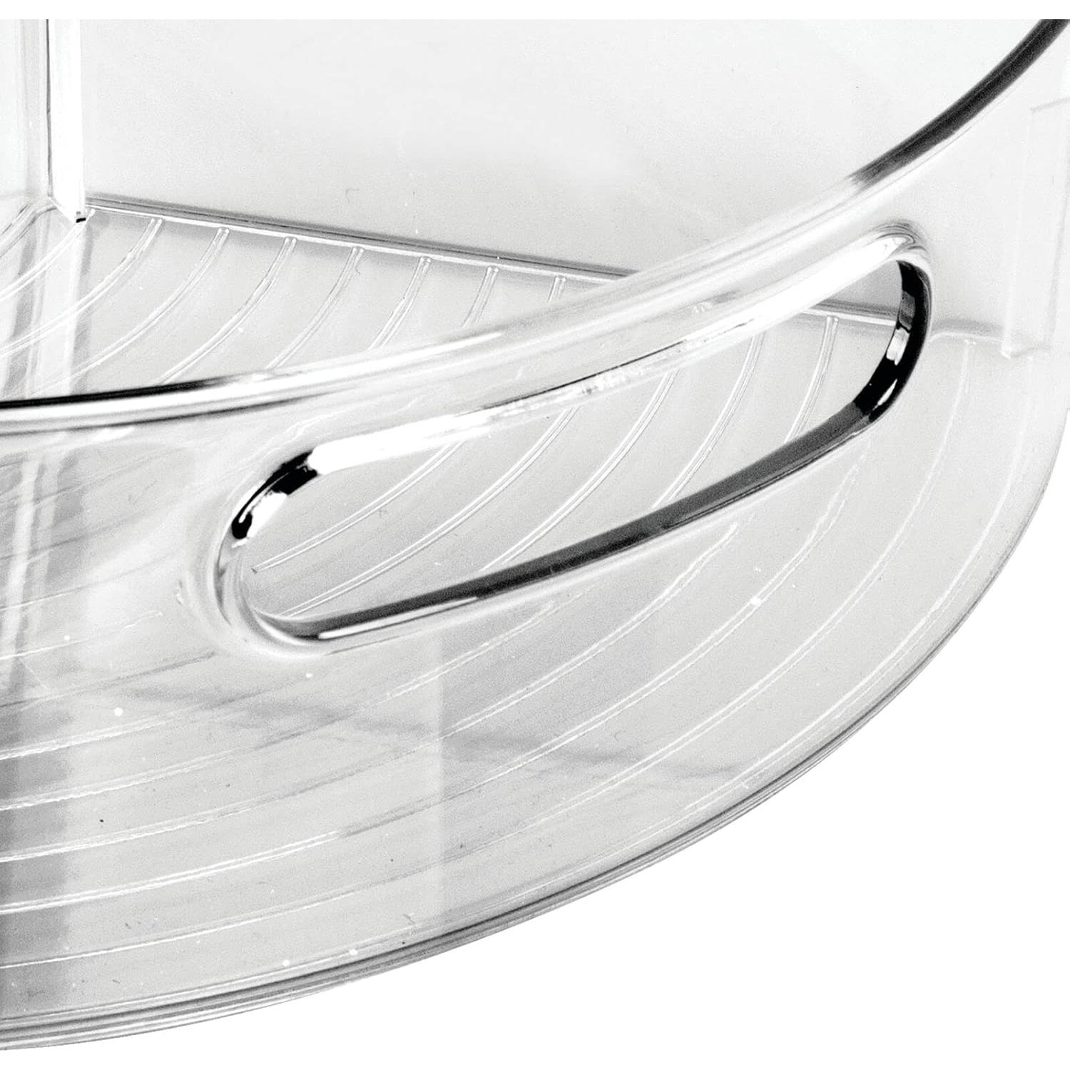 mDesign Bin de Almacenamiento Giratorio Plástico Humo - 2 Pzs