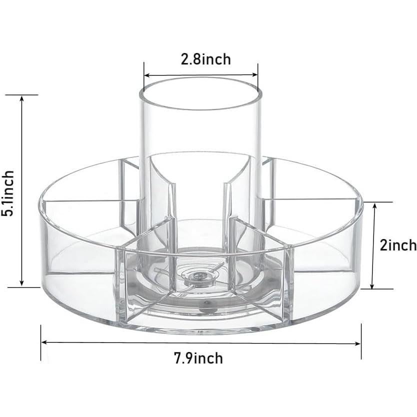 Organizador de Maquillaje Rotatorio 360° Forfuture-go Transparente