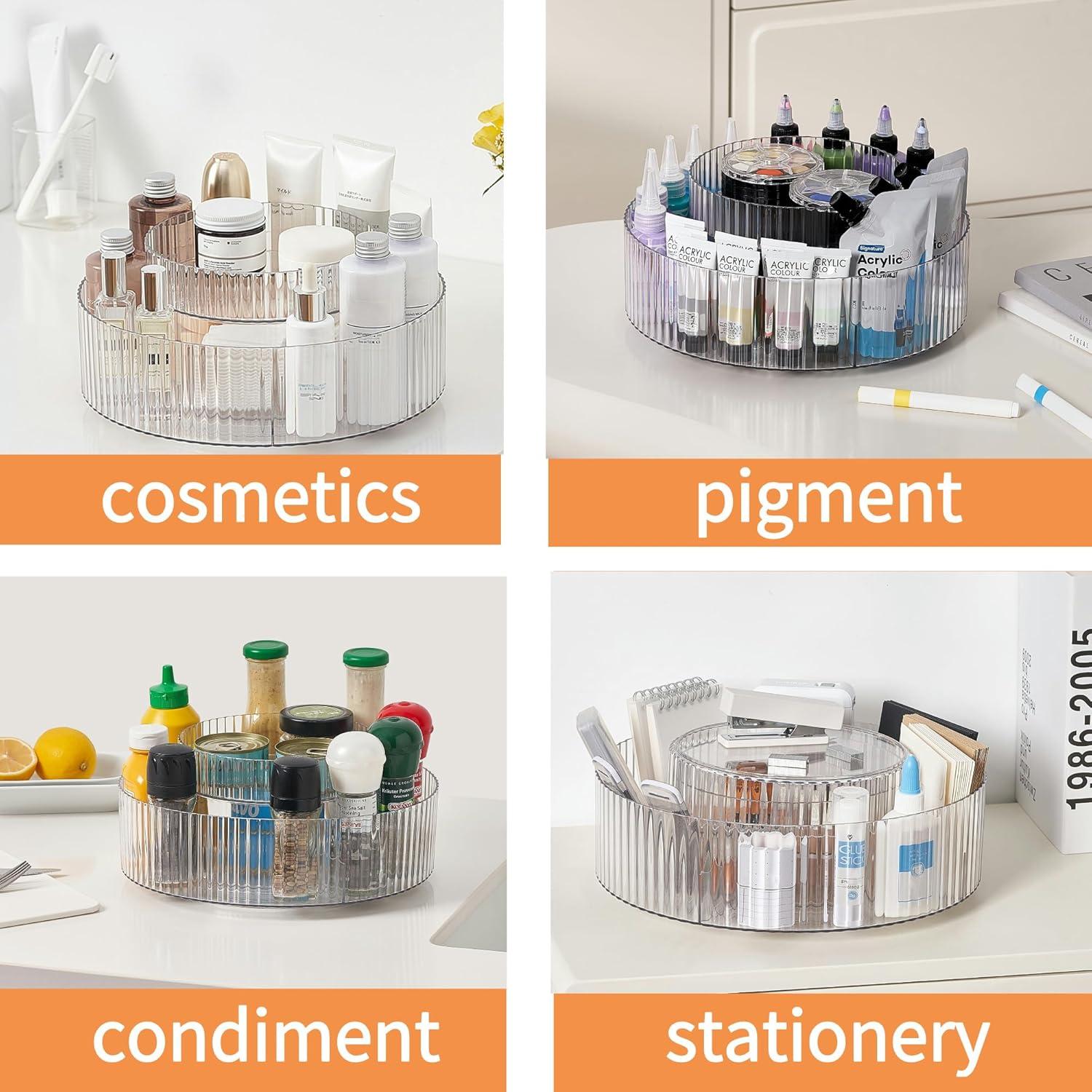 Organizador giratorio 2 niveles vacane para cocina y baño