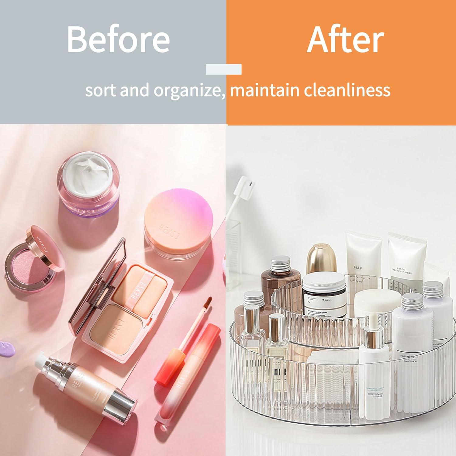 Organizador giratorio 2 niveles vacane para cocina y baño