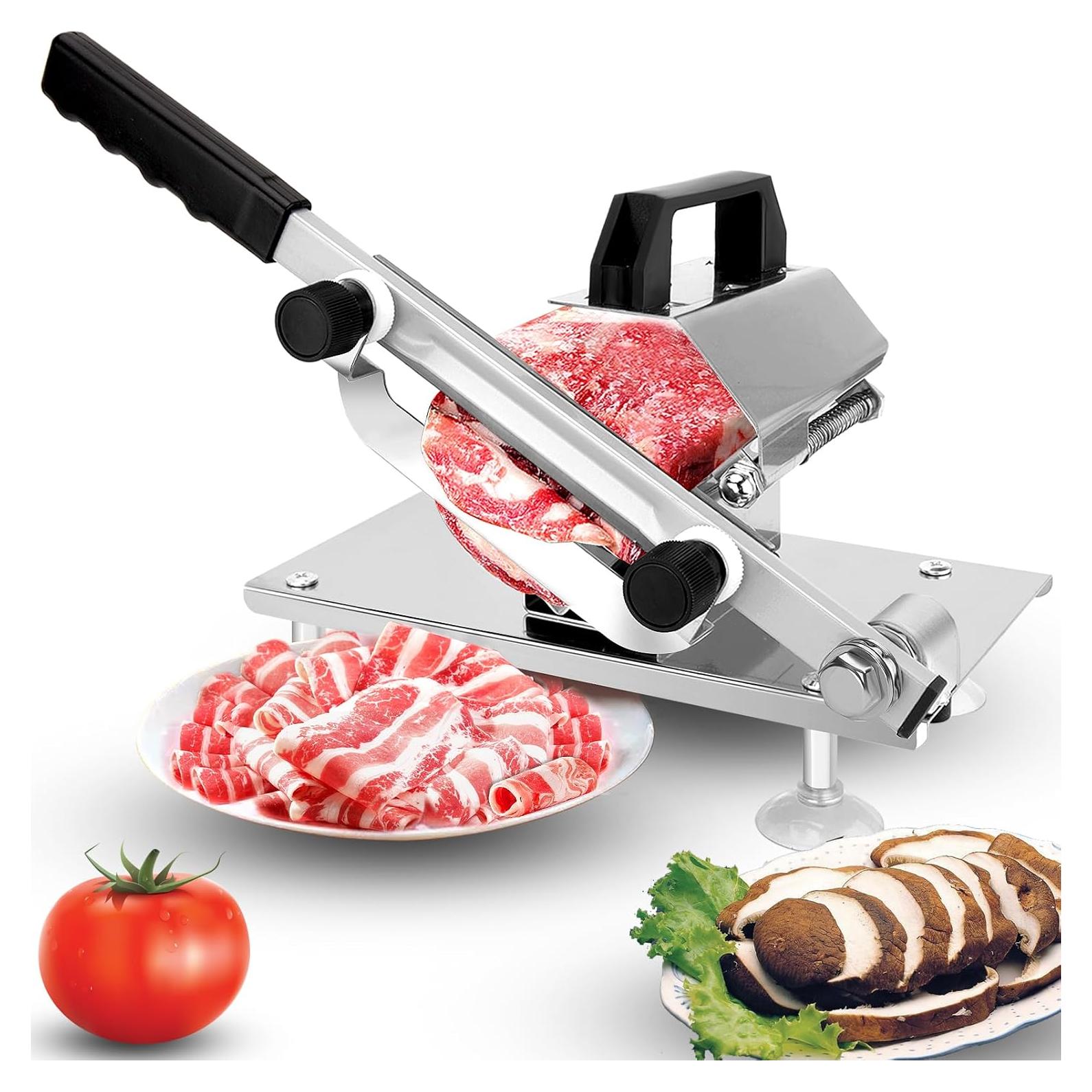 Cortadora de Carne Congelada Manual CHENKENI 1-20 mm Acero Inoxidable