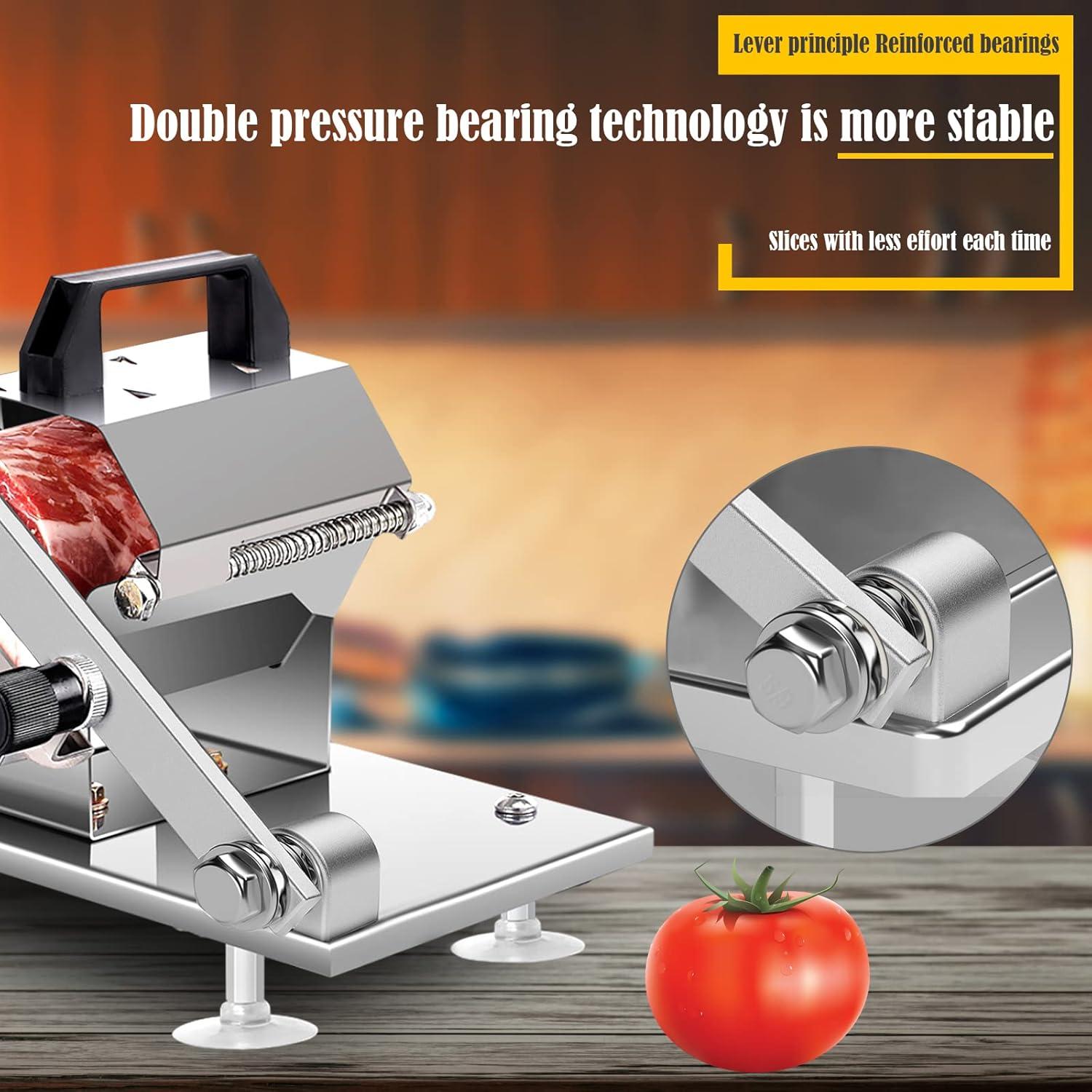 Cortadora de Carne Congelada Manual CHENKENI 1-20 mm Acero Inoxidable