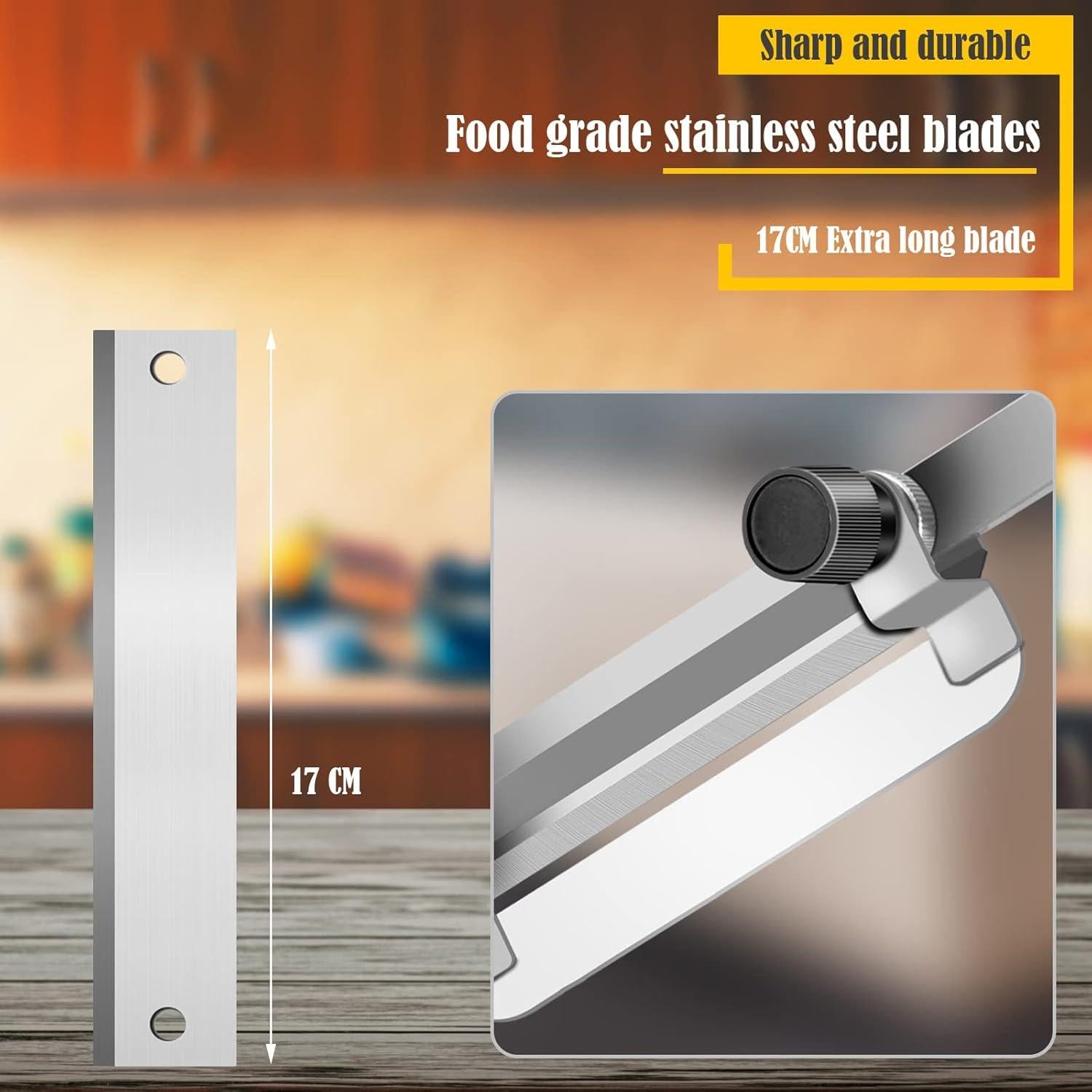 Cortadora de Carne Congelada Manual CHENKENI 1-20 mm Acero Inoxidable