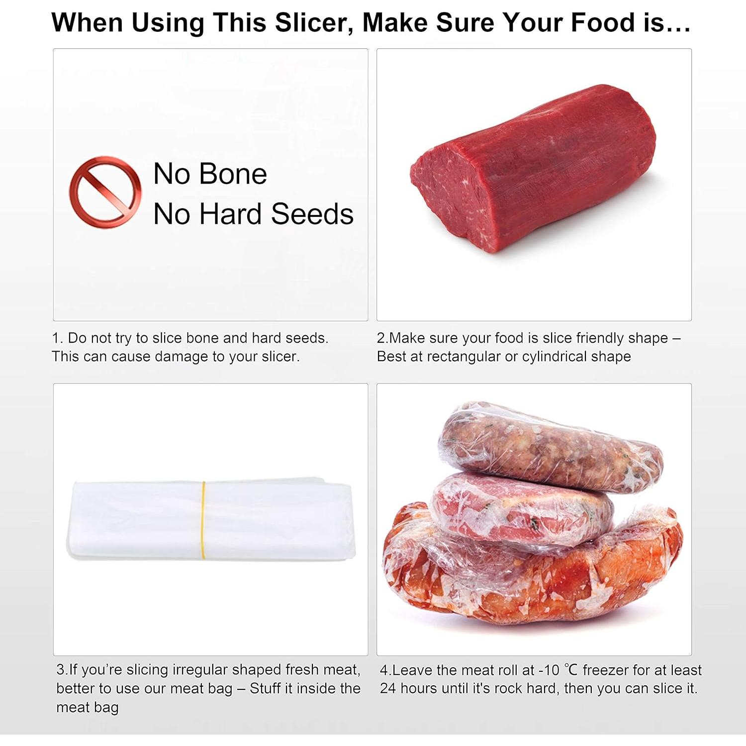 Cortadora de Carne Congelada Manual Befen - Acero Inoxidable 20.3cm