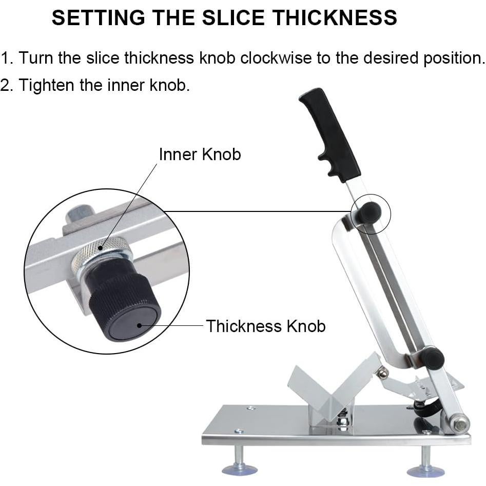Cortadora de Carne Congelada Manual Befen - Acero Inoxidable 20.3cm
