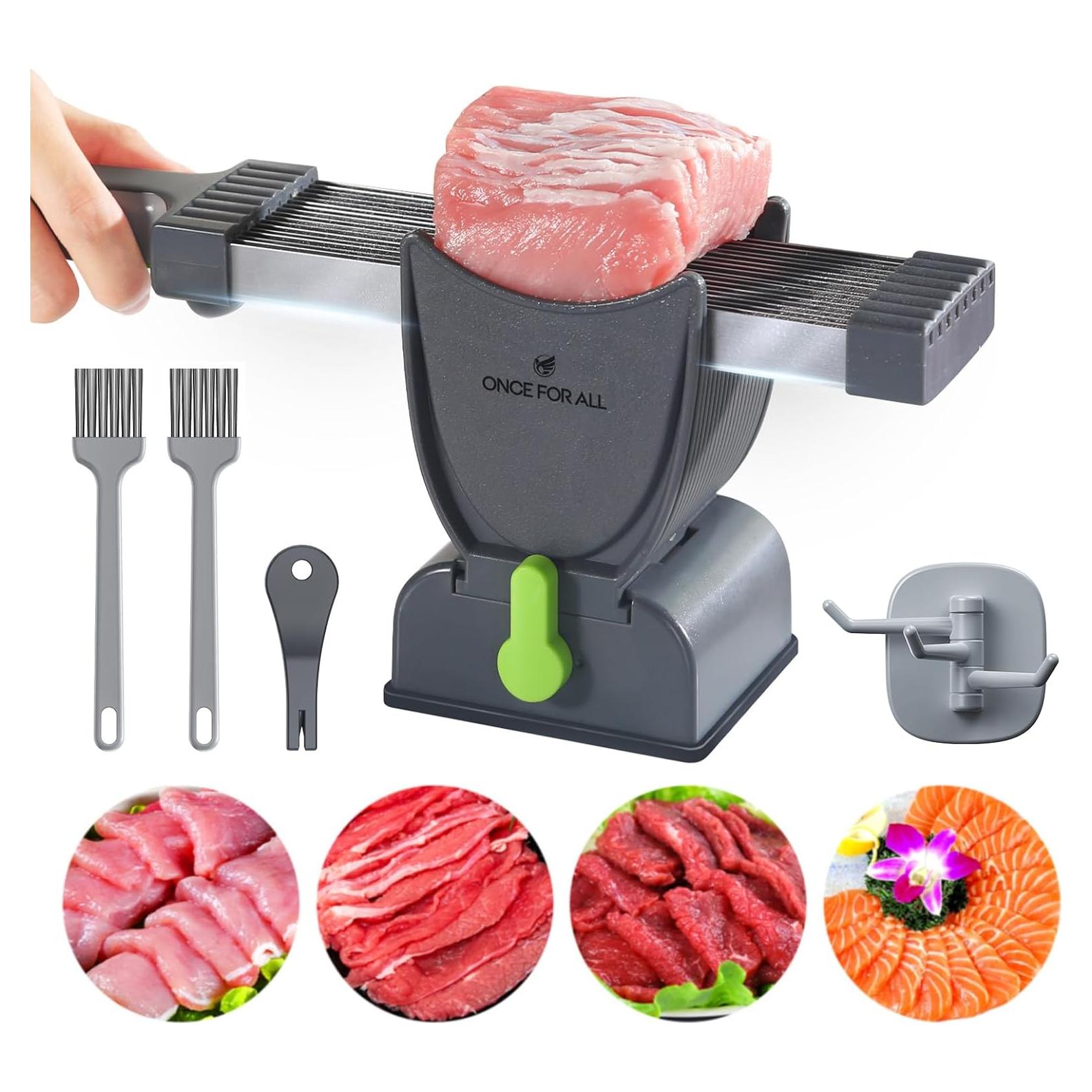 Cortador de Carne Manual ONCE PARA TODOS - Acero Inoxidable 21.5 cm