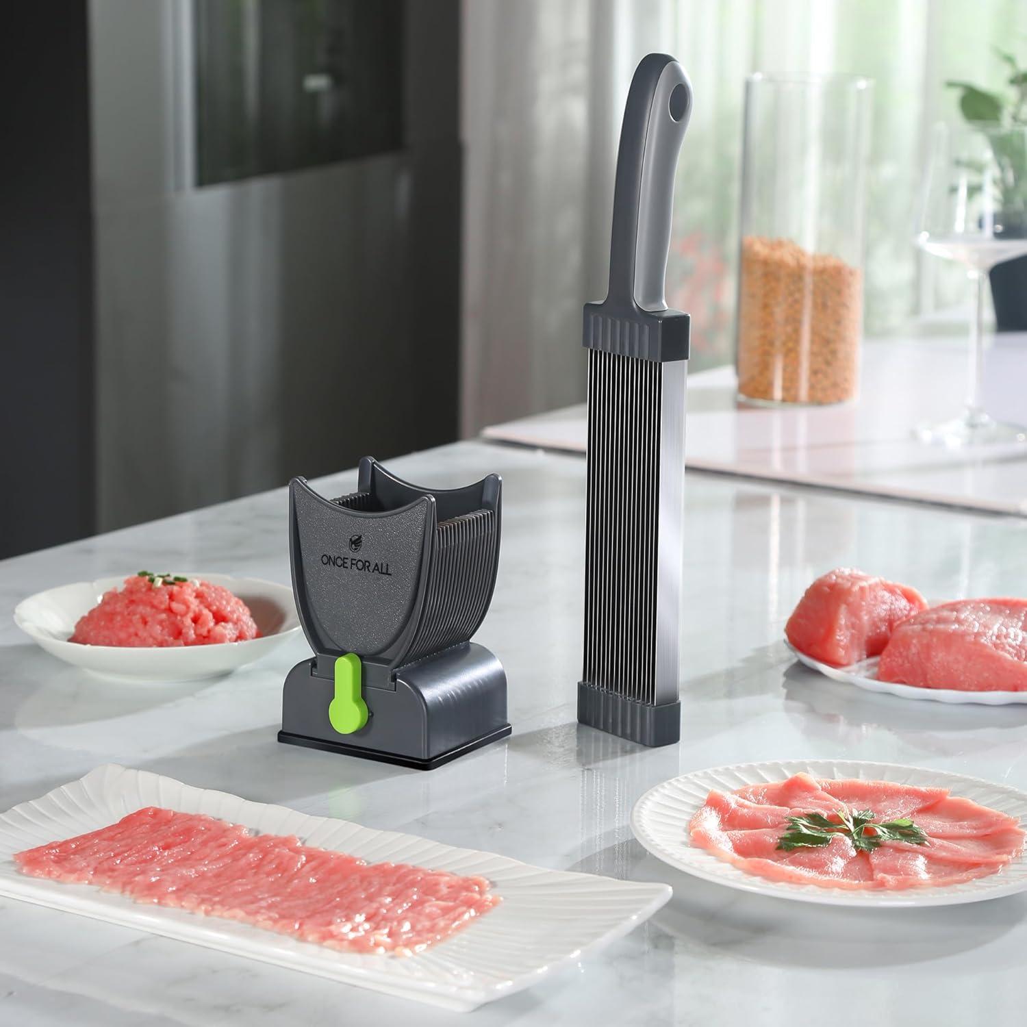 Cortador de Carne Manual ONCE PARA TODOS - Acero Inoxidable 21.5 cm