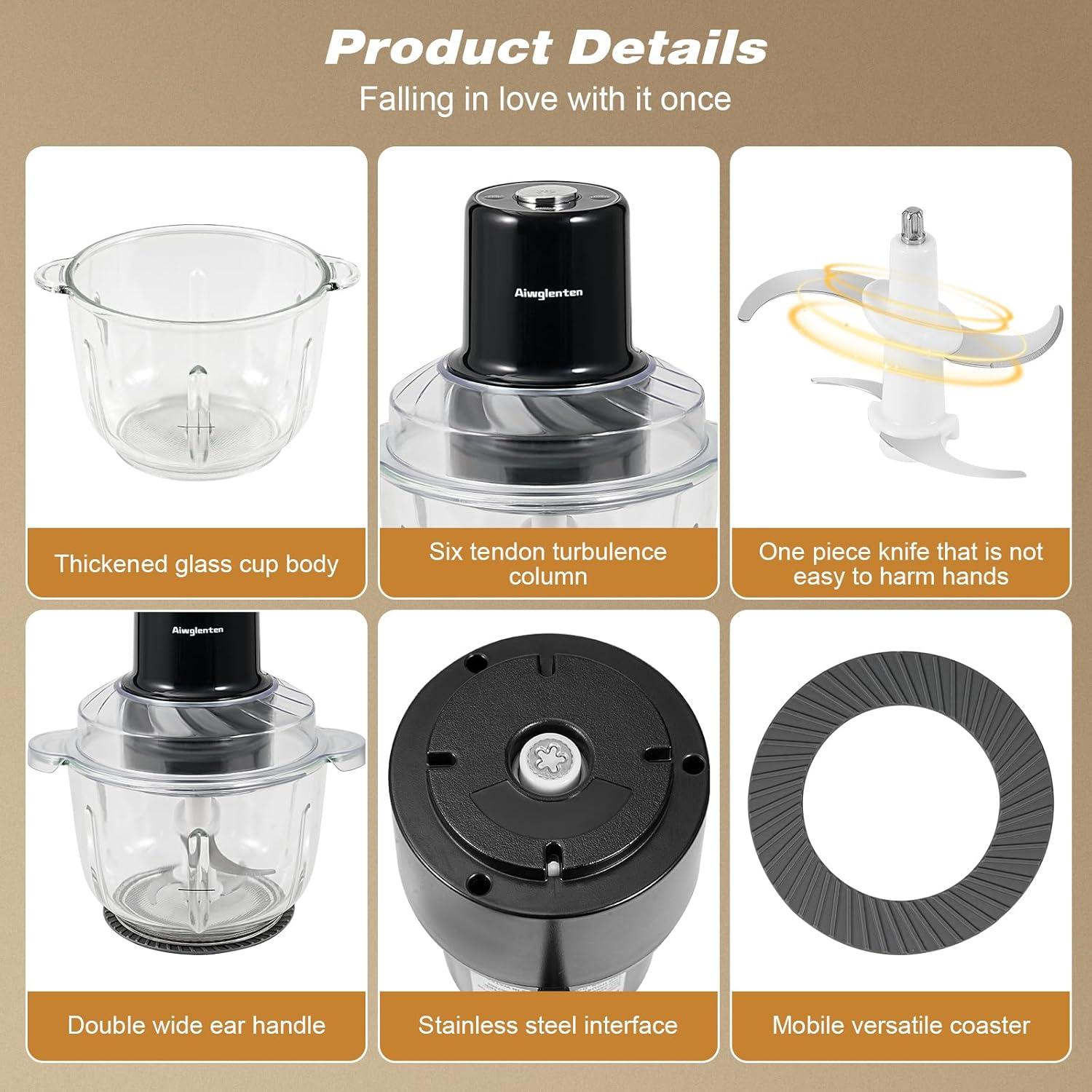 Batidora de Mano Aiwglenten AIW005 2 Velocidades 8 Tazas