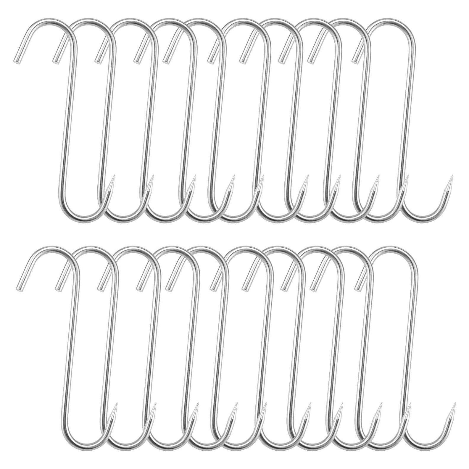 Ganchos de Carne JAPCHET 20 Piezas Acero Inoxidable 22.5 cm