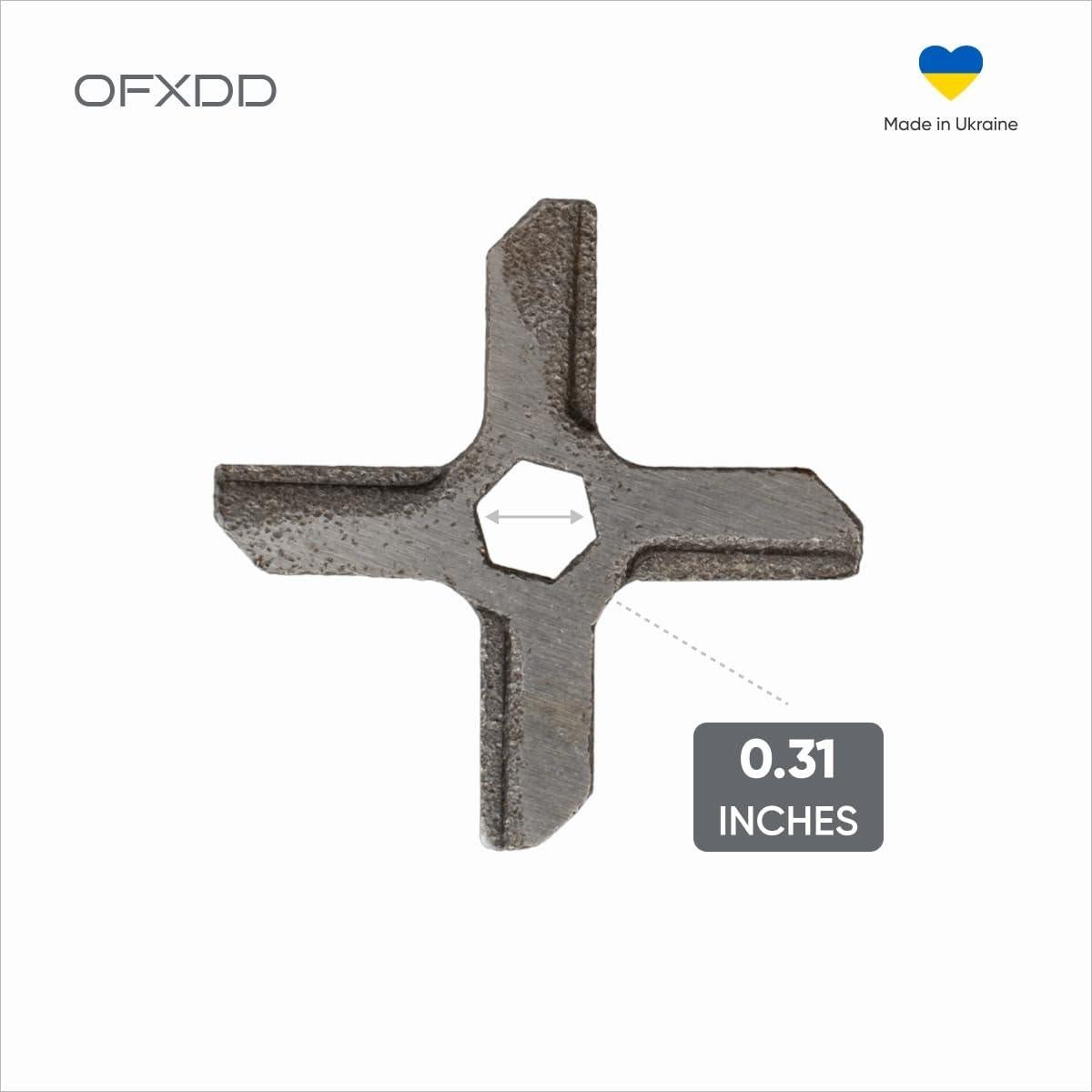 Cuchilla de Picadora de Carne OFXDD #5 Acero Inoxidable 30g
