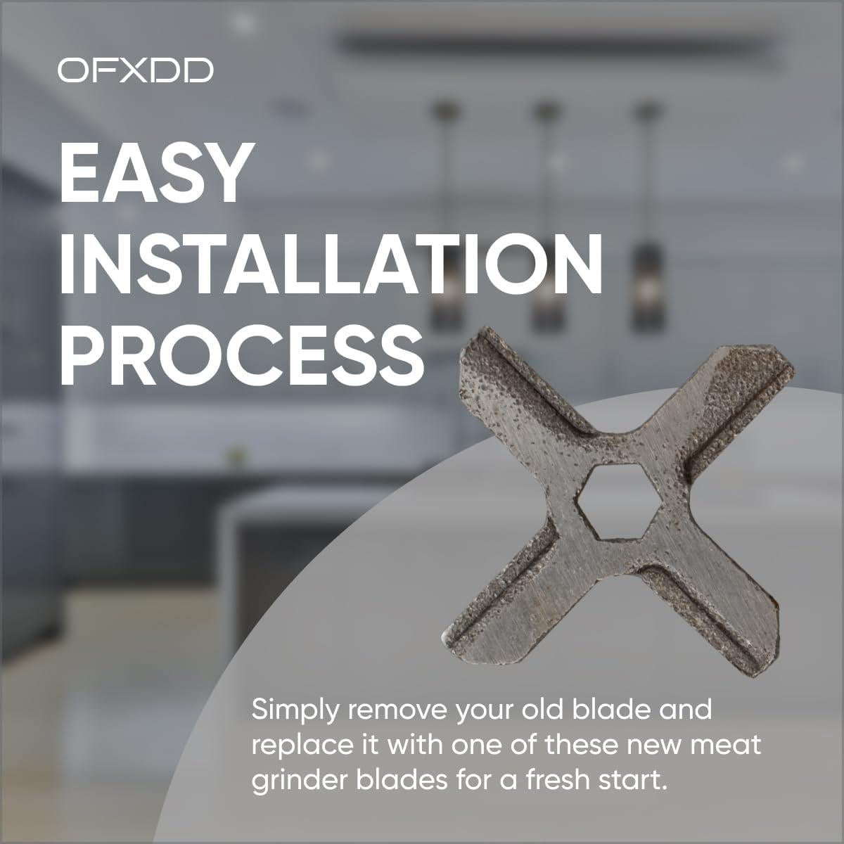 Cuchilla de Picadora de Carne OFXDD #5 Acero Inoxidable 30g