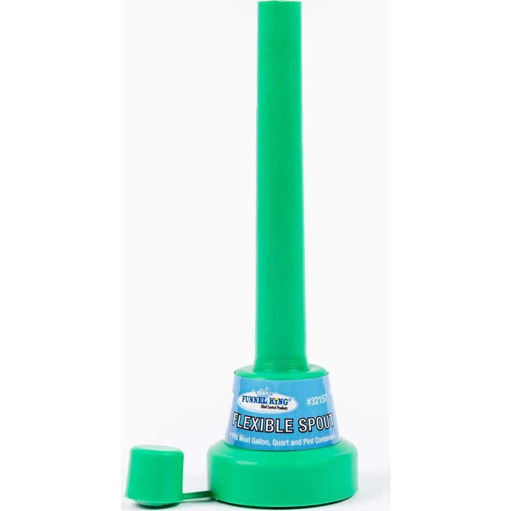 WirthCo 32157 TripleThread(tm) Flexible Spout Funnel with Cap, colors may vary