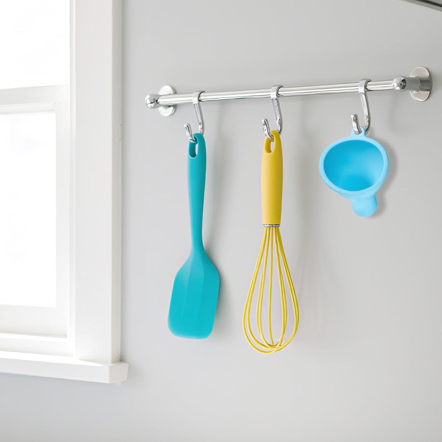 Juego de 4 embudos de silicona Alrhso de boca ancha 8.1 cm