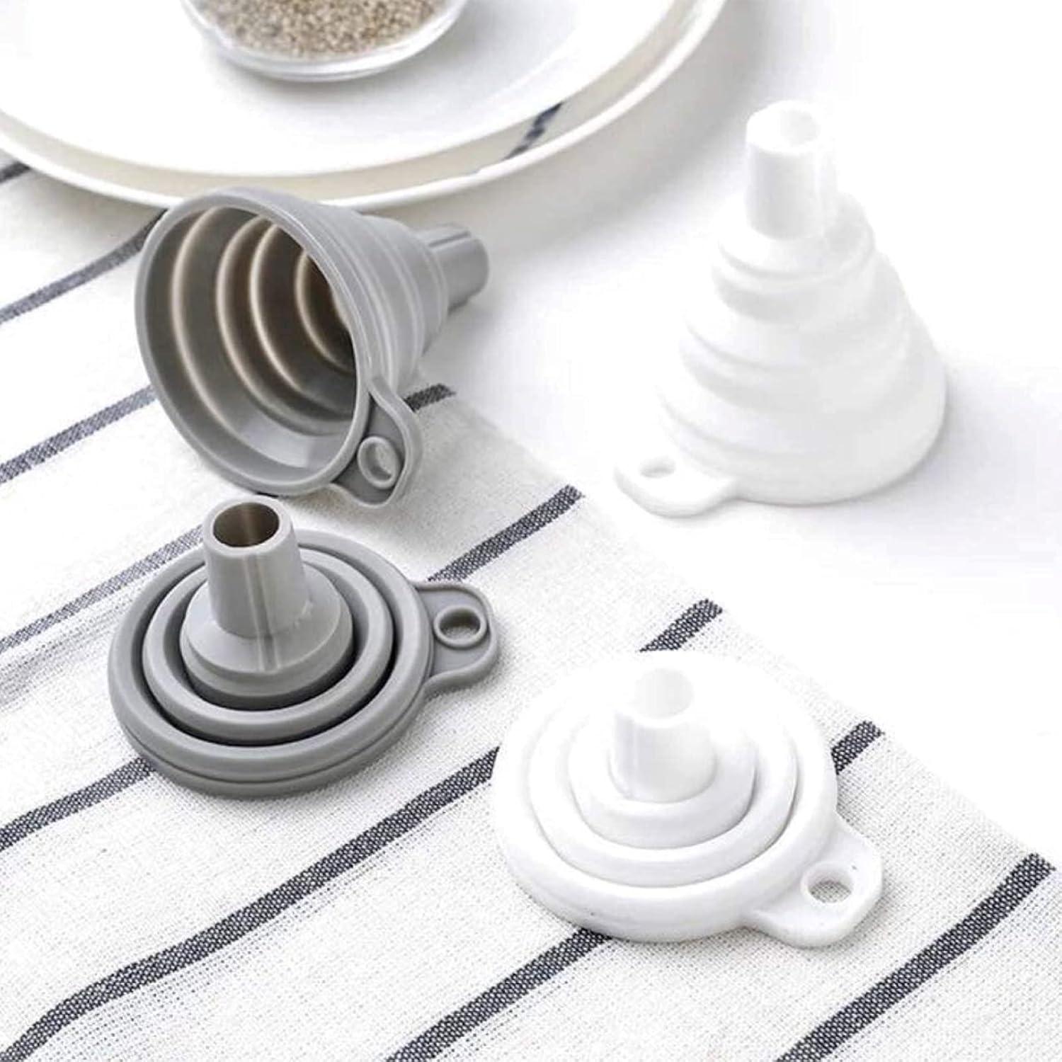 Juego de 2 Embudos Plegables de Silicona Mistifi - Grado Alimenticio