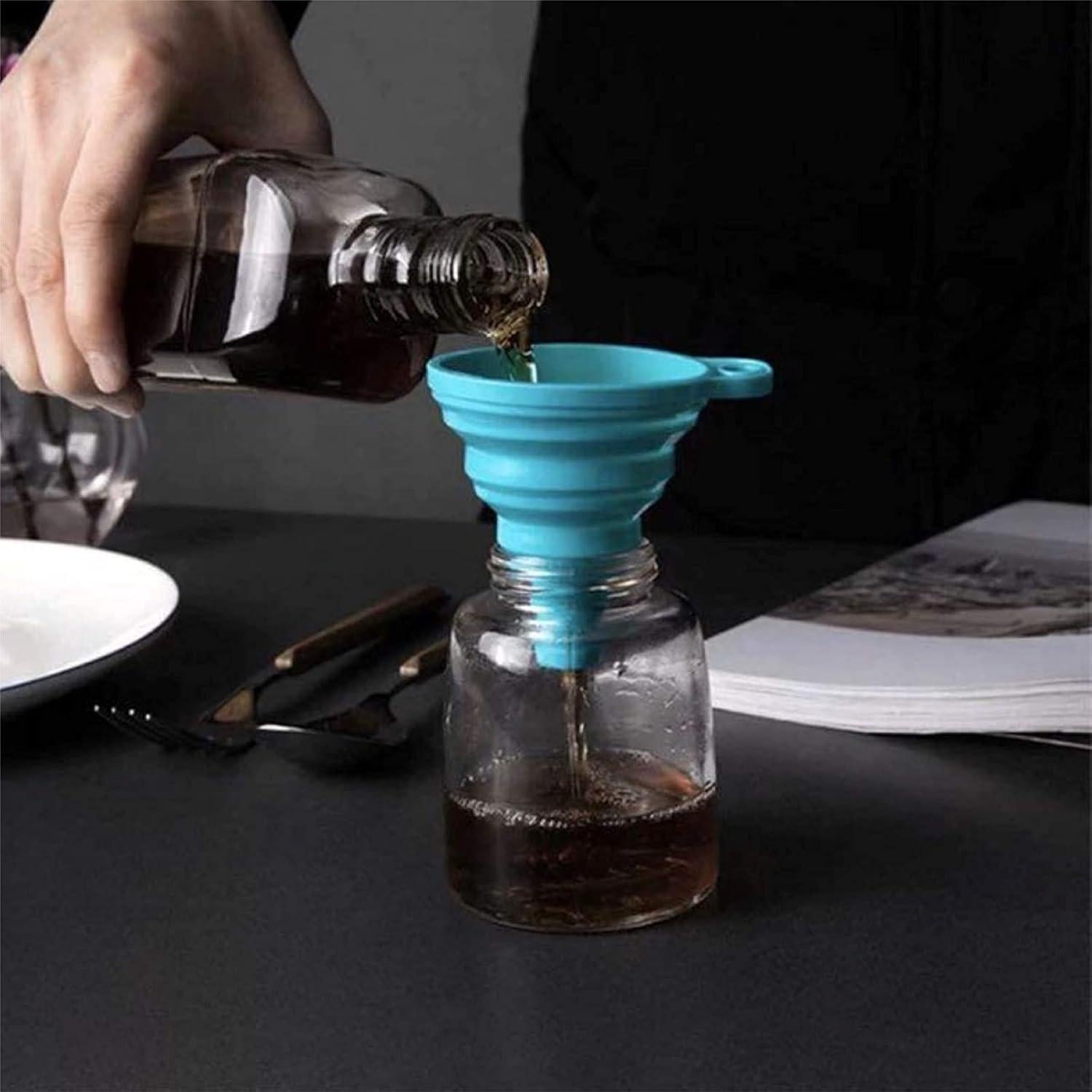 Juego de 2 Embudos Plegables de Silicona Mistifi - Grado Alimenticio