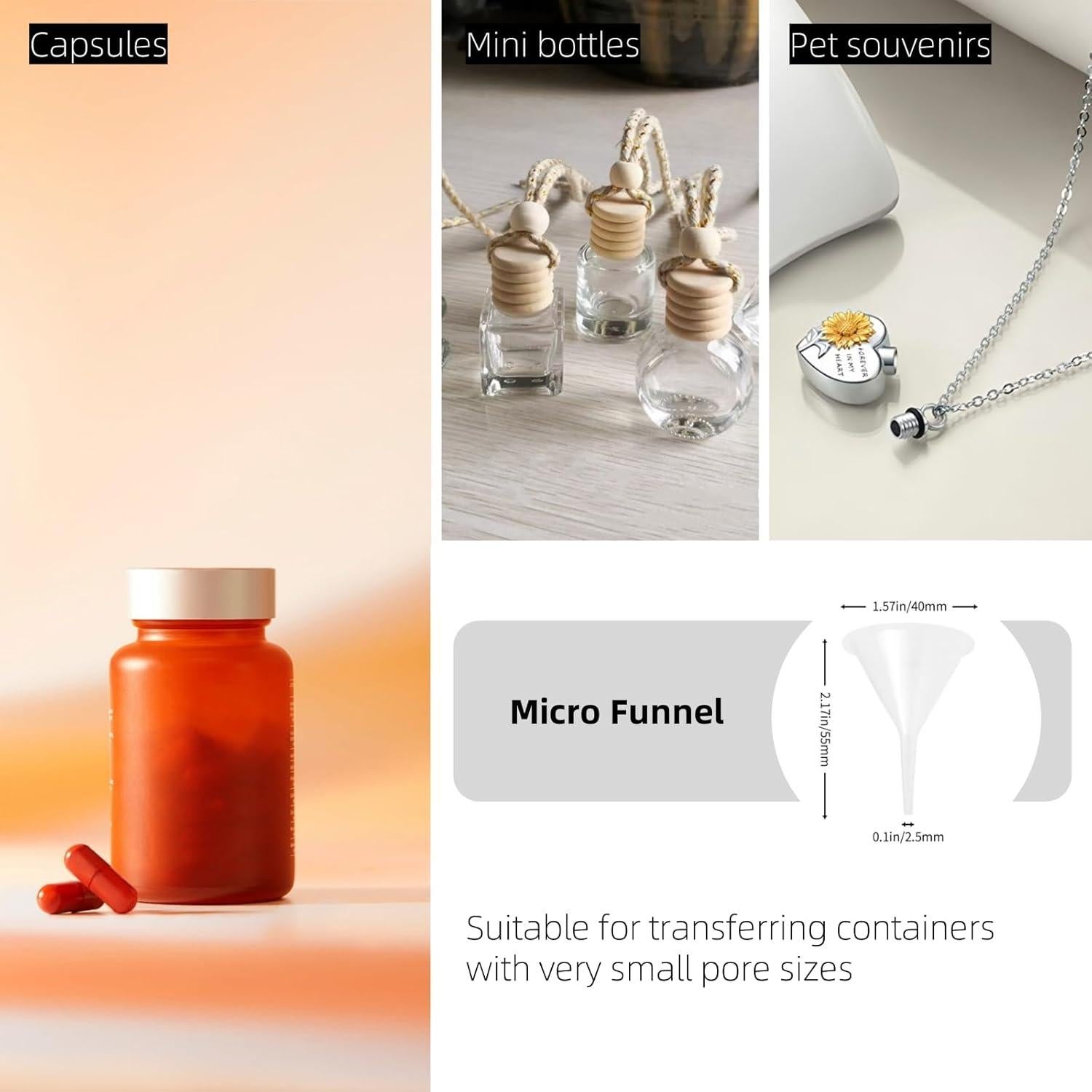 Kit de 9 Embudos de Cocina con Cuentagotas - SWJLR