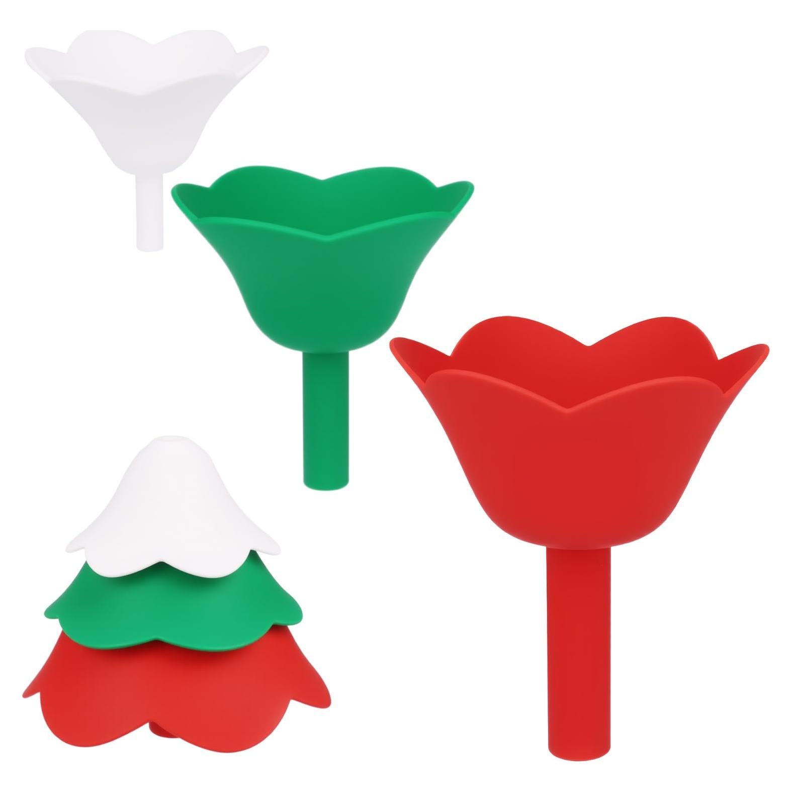 Juego de Embudos de Silicona NiuXTool 3 Piezas - Flexibles y Plegables