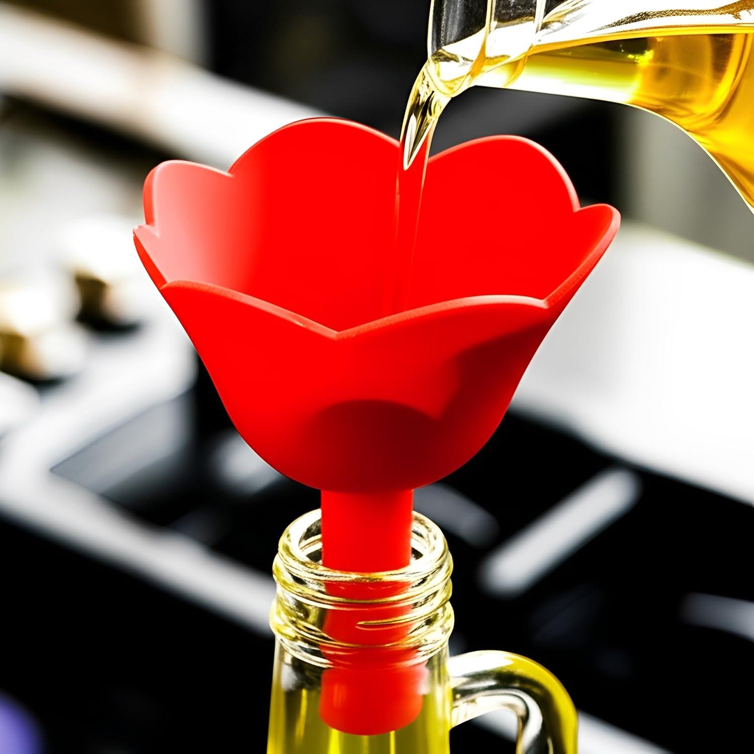 Juego de Embudos de Silicona NiuXTool 3 Piezas - Flexibles y Plegables