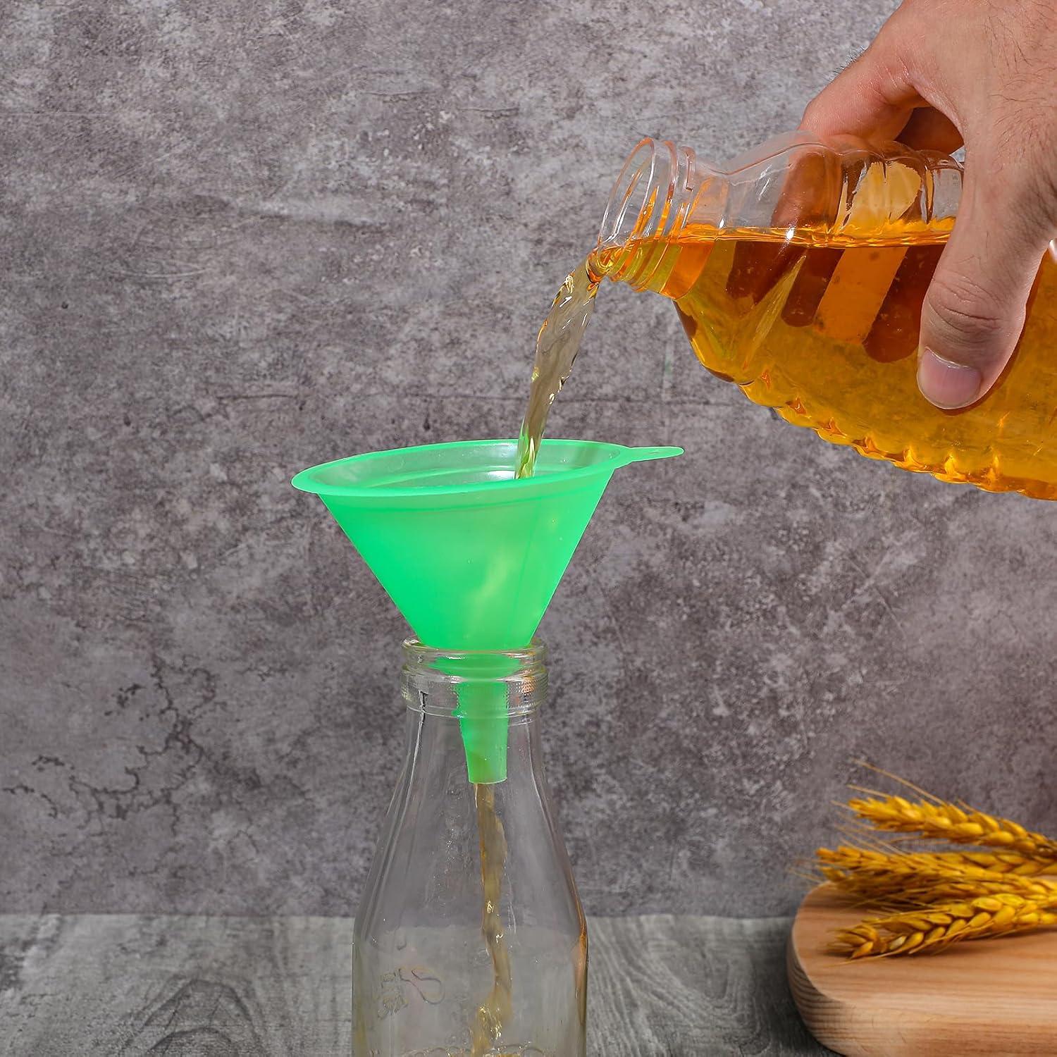 Juego de 5 Embudos de Plástico Multiusos para Cocina