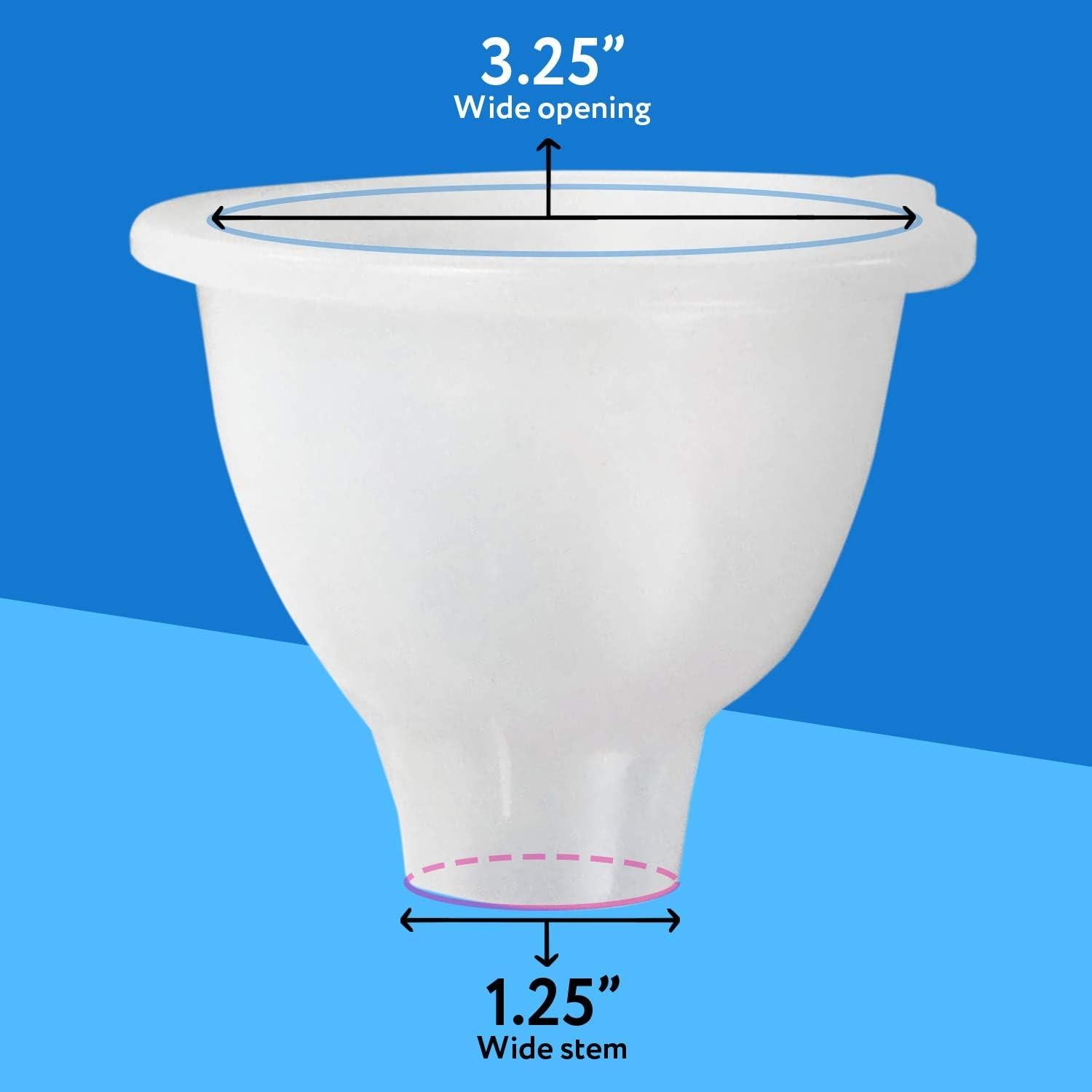 Embudo de Silicona Impresa Boca Ancha 8.26 cm Libre de BPA