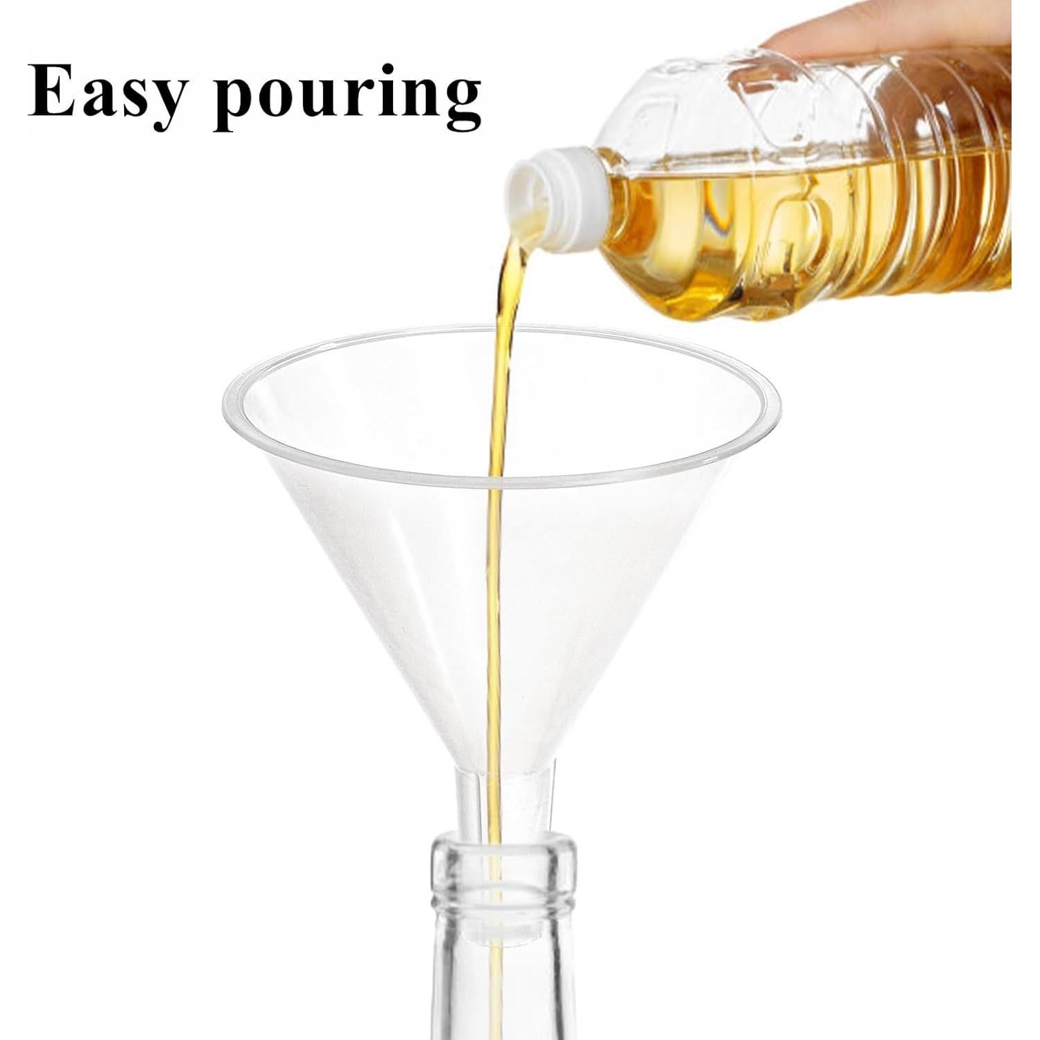 Juego de 20 Embudos de Plástico Tebery 11.9 cm Boca Ancha