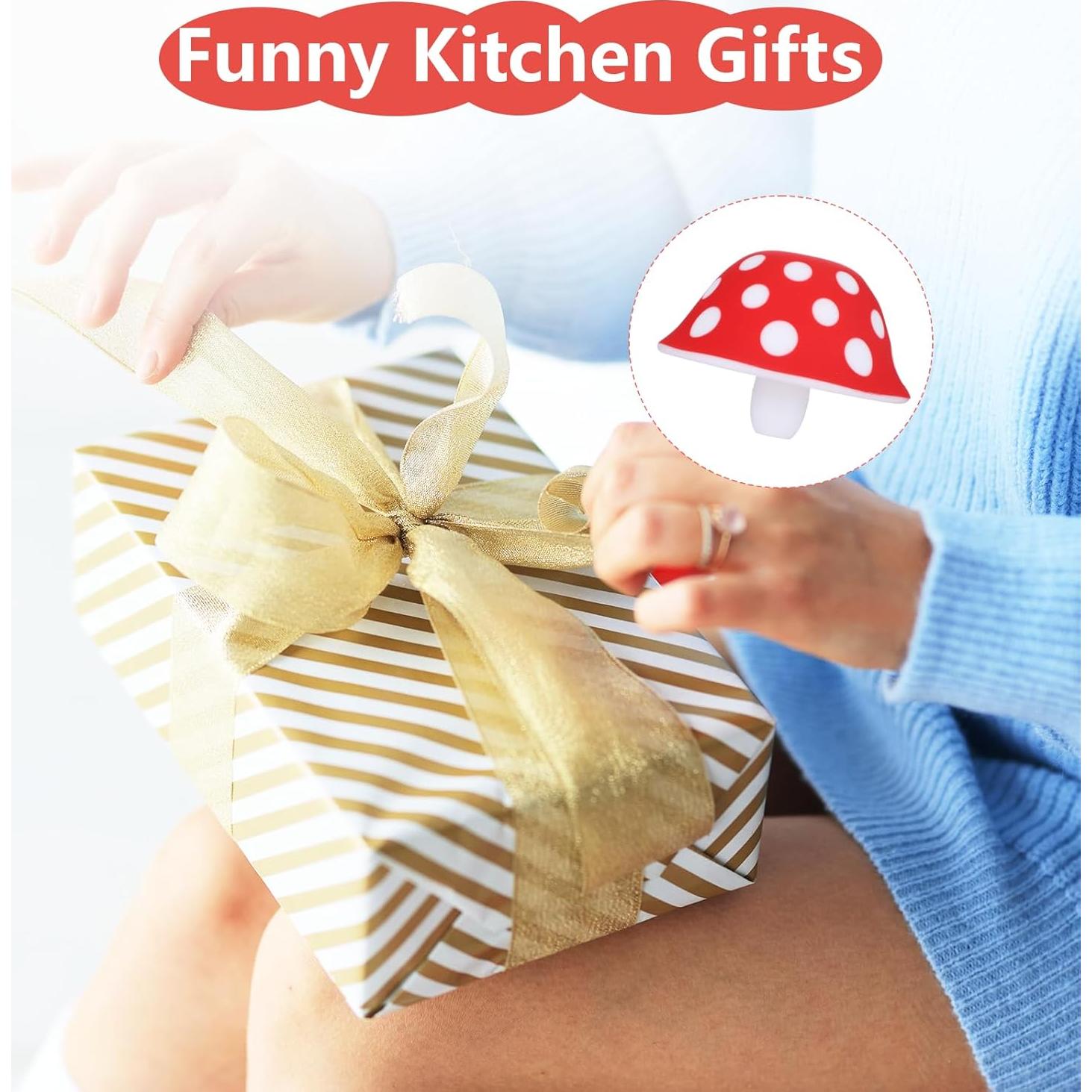 Embudo de Silicona Plegable Suohheh en Forma de Hongo - 2 Cepillos