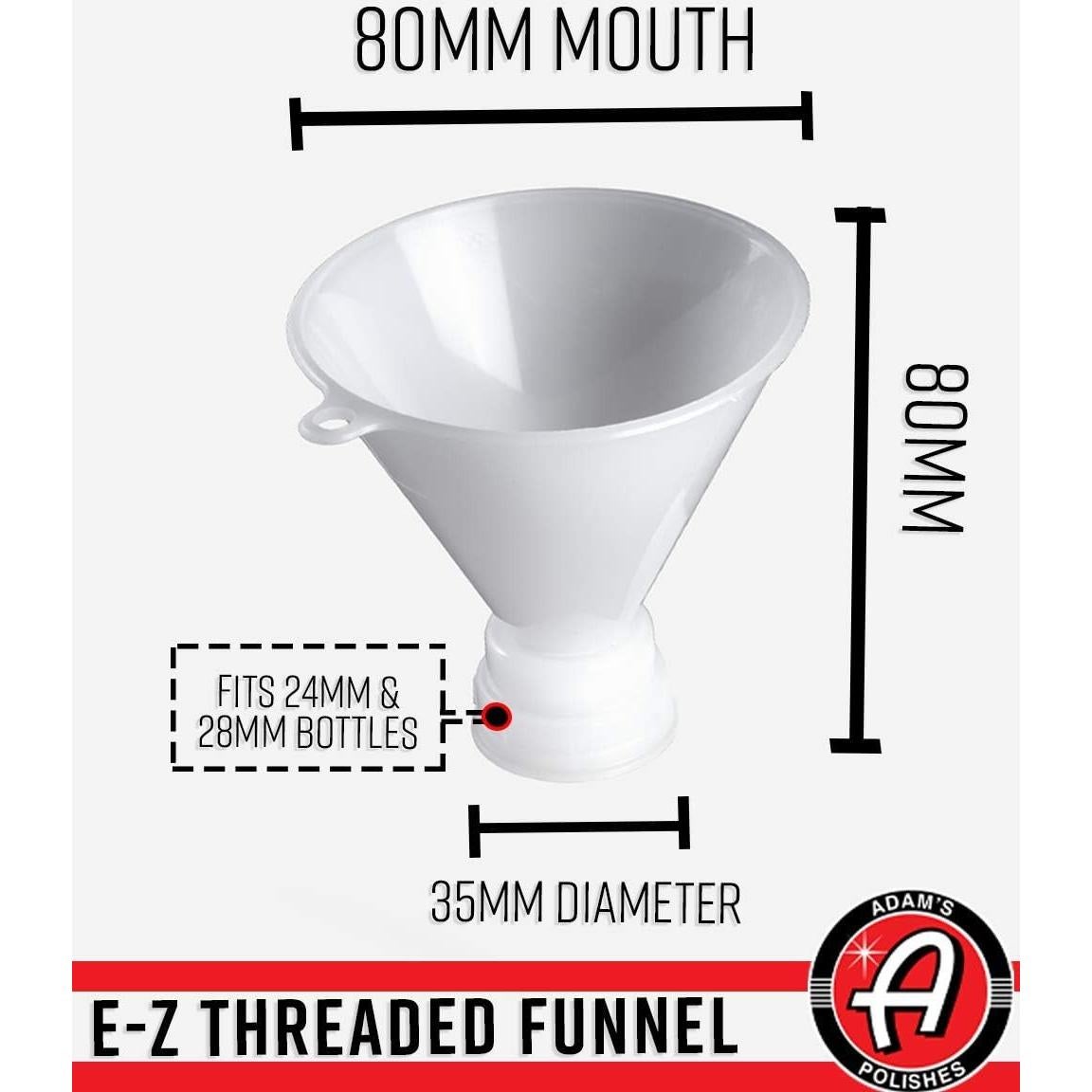 Embudo Rosqueado Adam's Polishes 0.47L para Botellas Spray