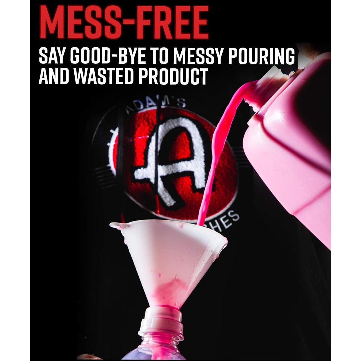 Embudo Rosqueado Adam's Polishes 0.47L para Botellas Spray