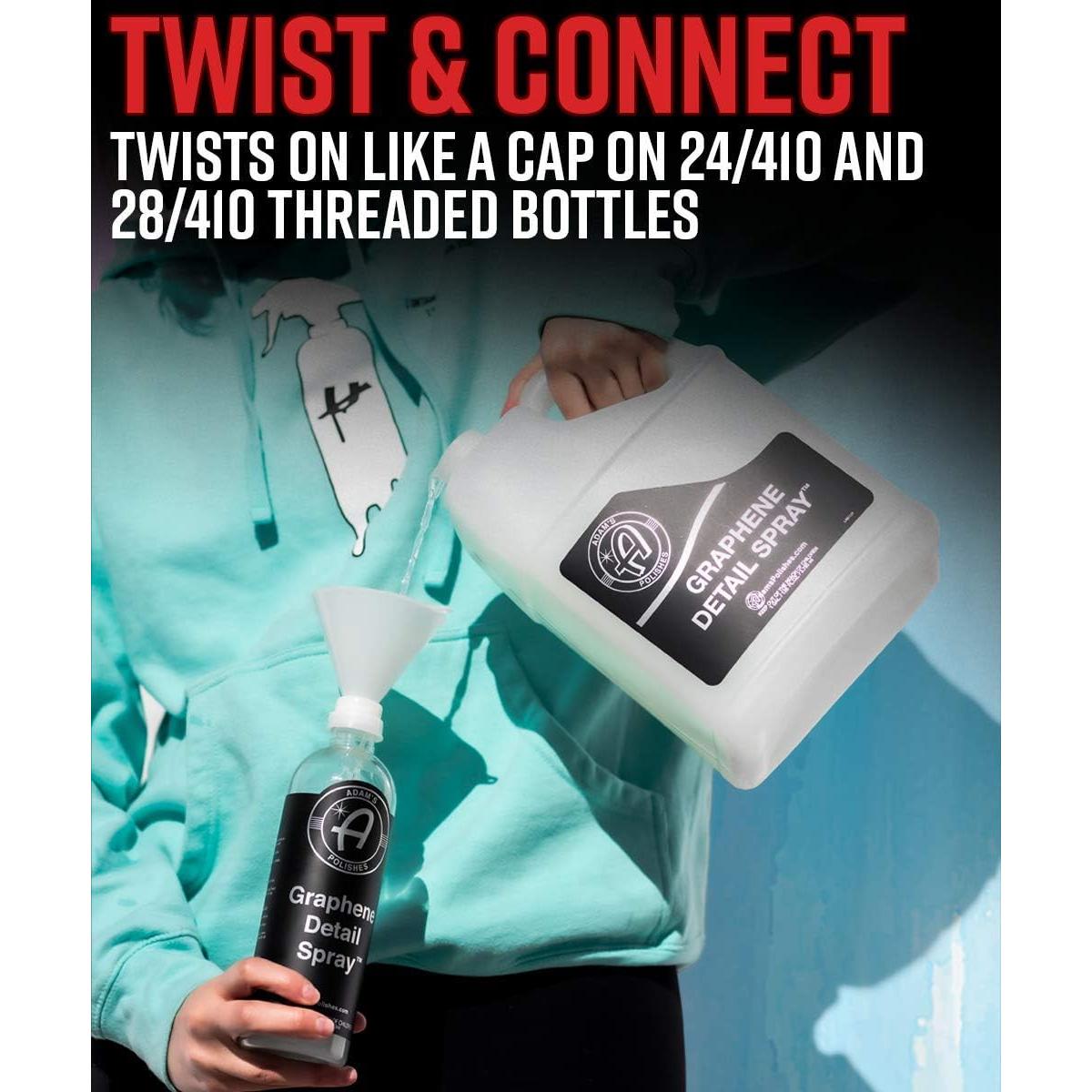 Embudo Rosqueado Adam's Polishes 0.47L para Botellas Spray