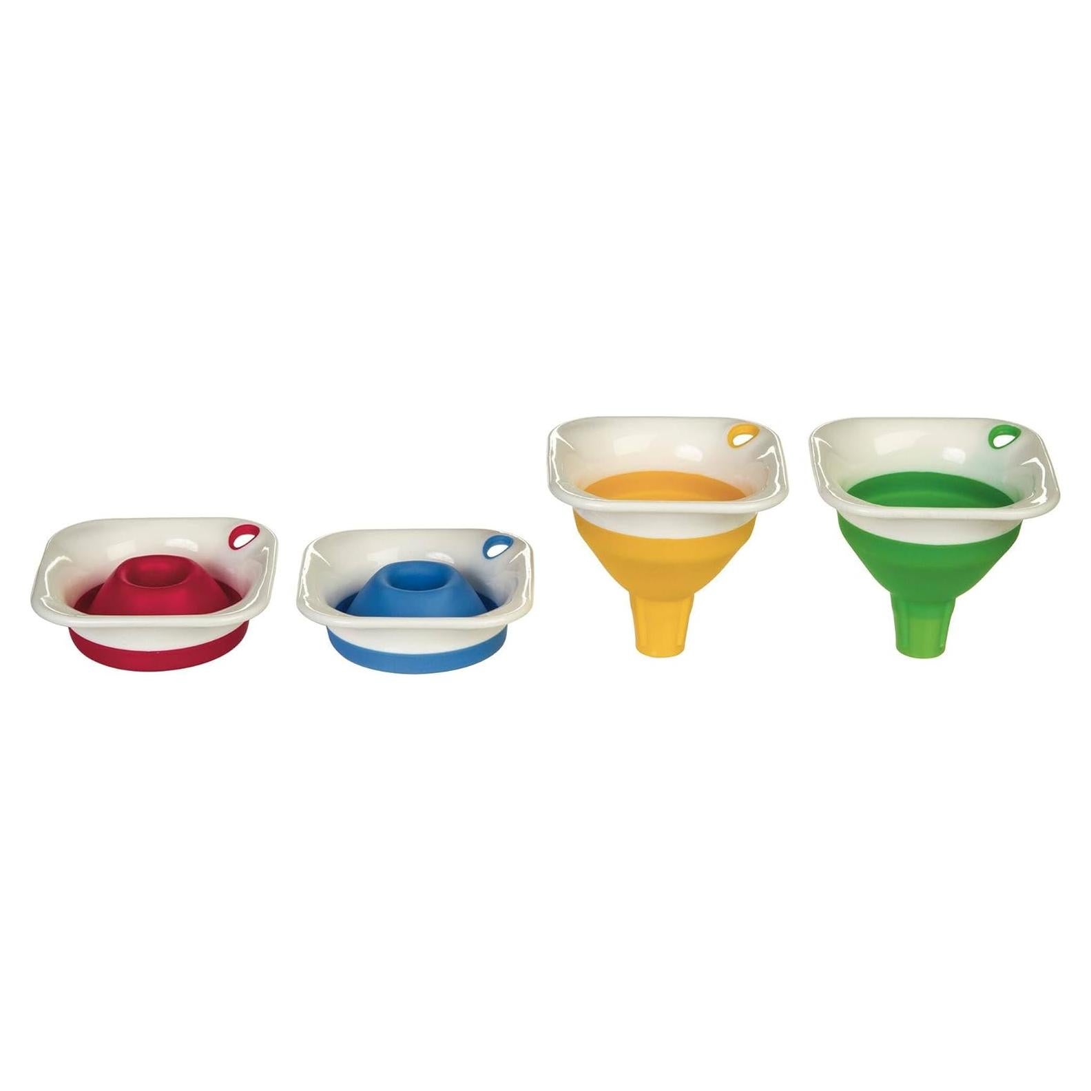 Set de 12 Embudos Mini Colapsables PrepWorks Multicolor