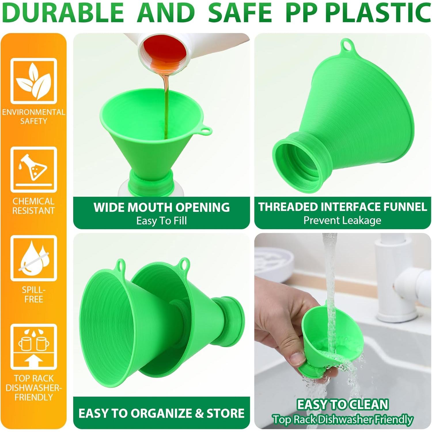 2 Embudos Rosqueados Dunkive para Llenado de Botellas 30mm