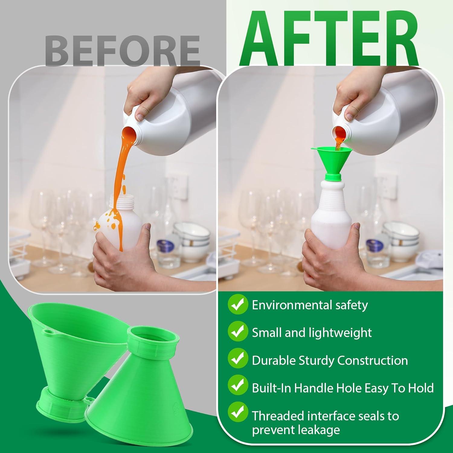 2 Embudos Rosqueados Dunkive para Llenado de Botellas 30mm