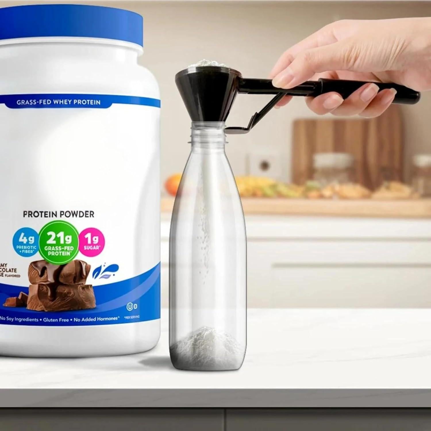 Cuchara 2-en-1 con Embudo Ainovi para Polvo - 18.7cm