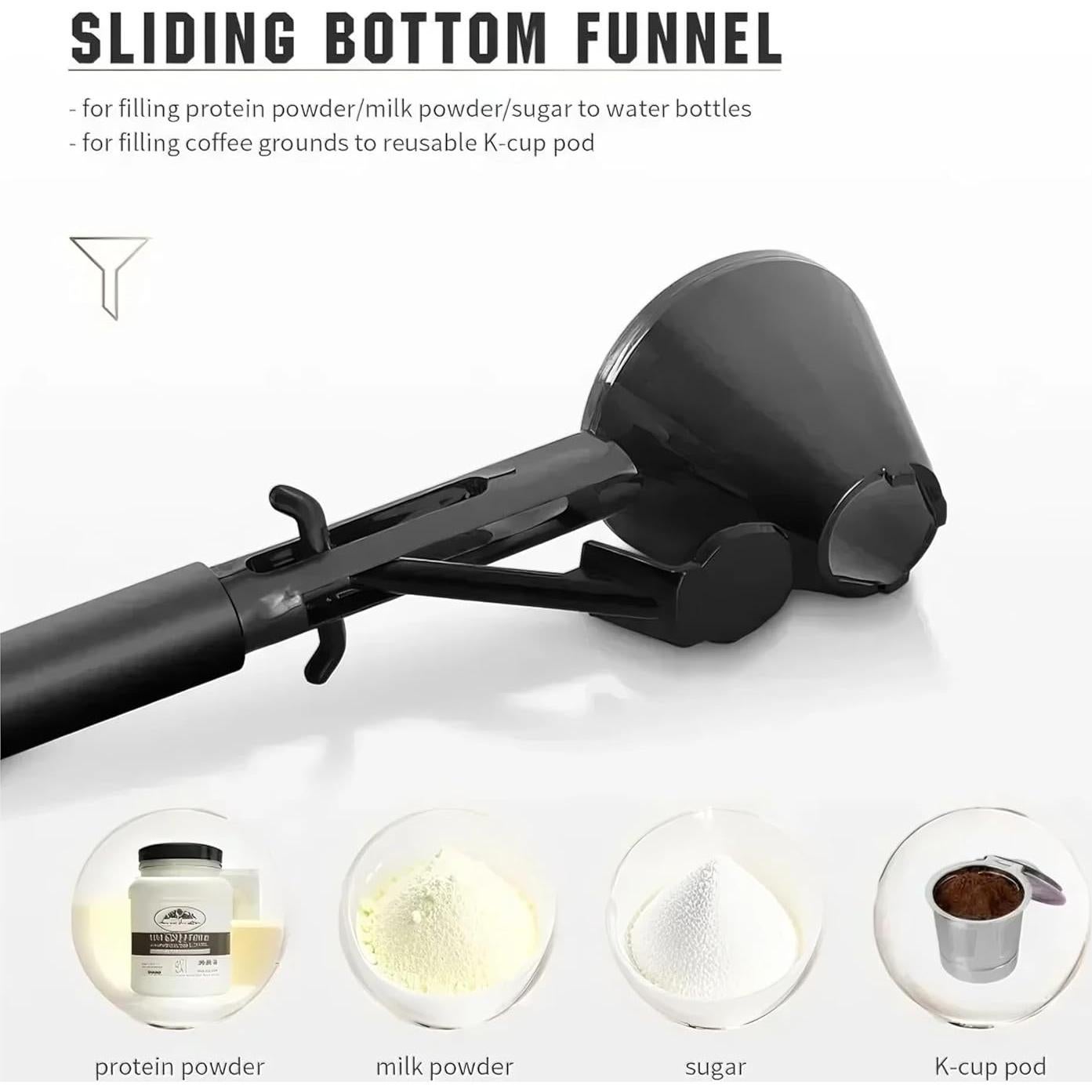 Cuchara 2-en-1 con Embudo Ainovi para Polvo - 18.7cm