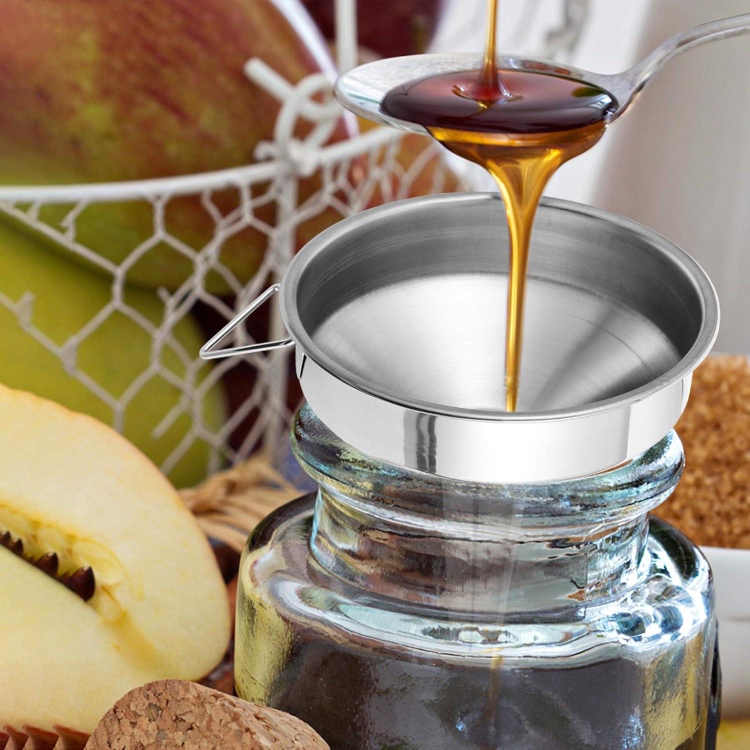 Embudo de Acero Inoxidable Hemoton 10cm para Cocina